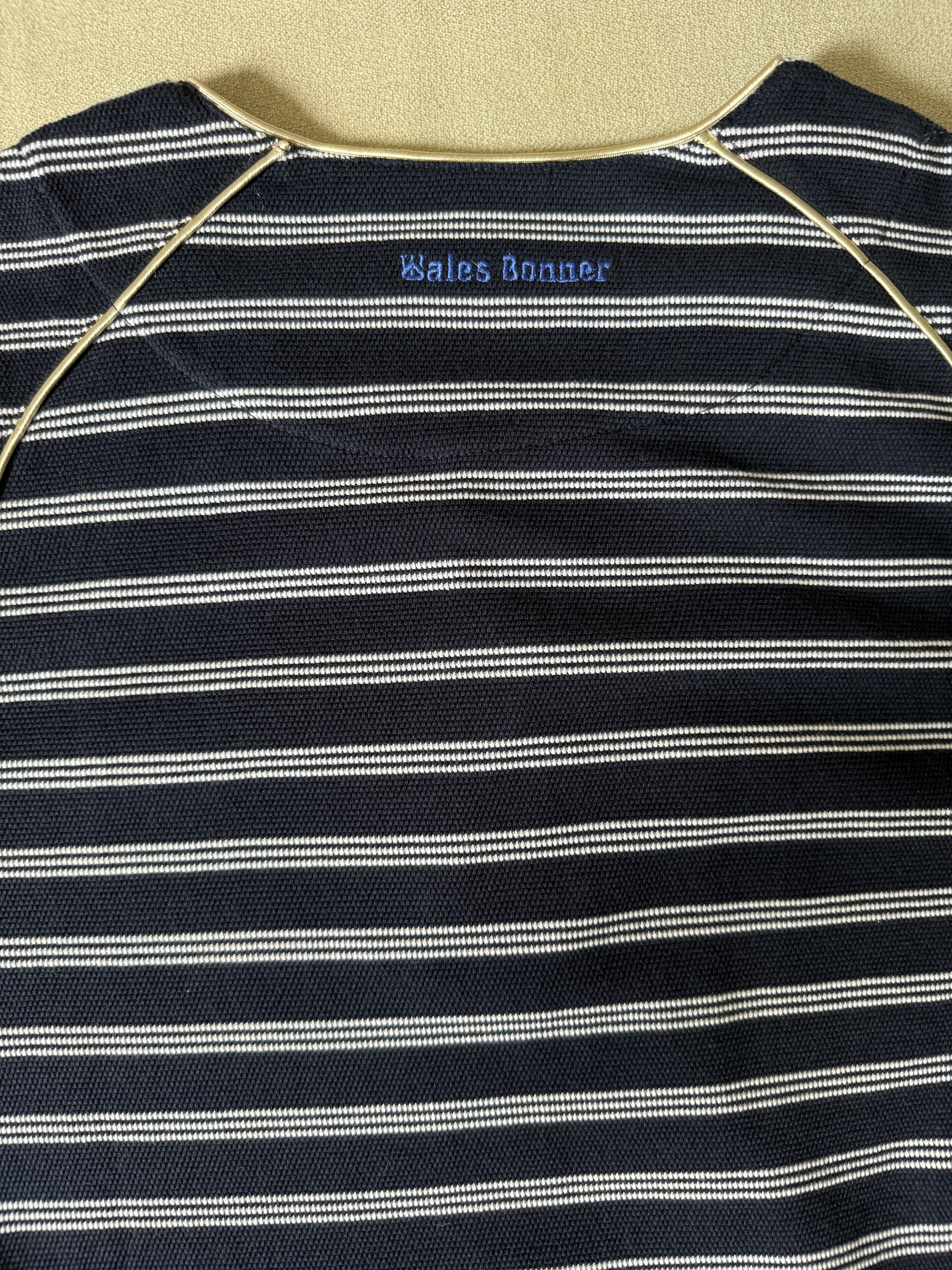 Wales Bonner Wales Bonner Isaiah T-Shirt 'Navy/White' - Men's Small Size US S / EU 44-46 / 1 - 6 Thumbnail