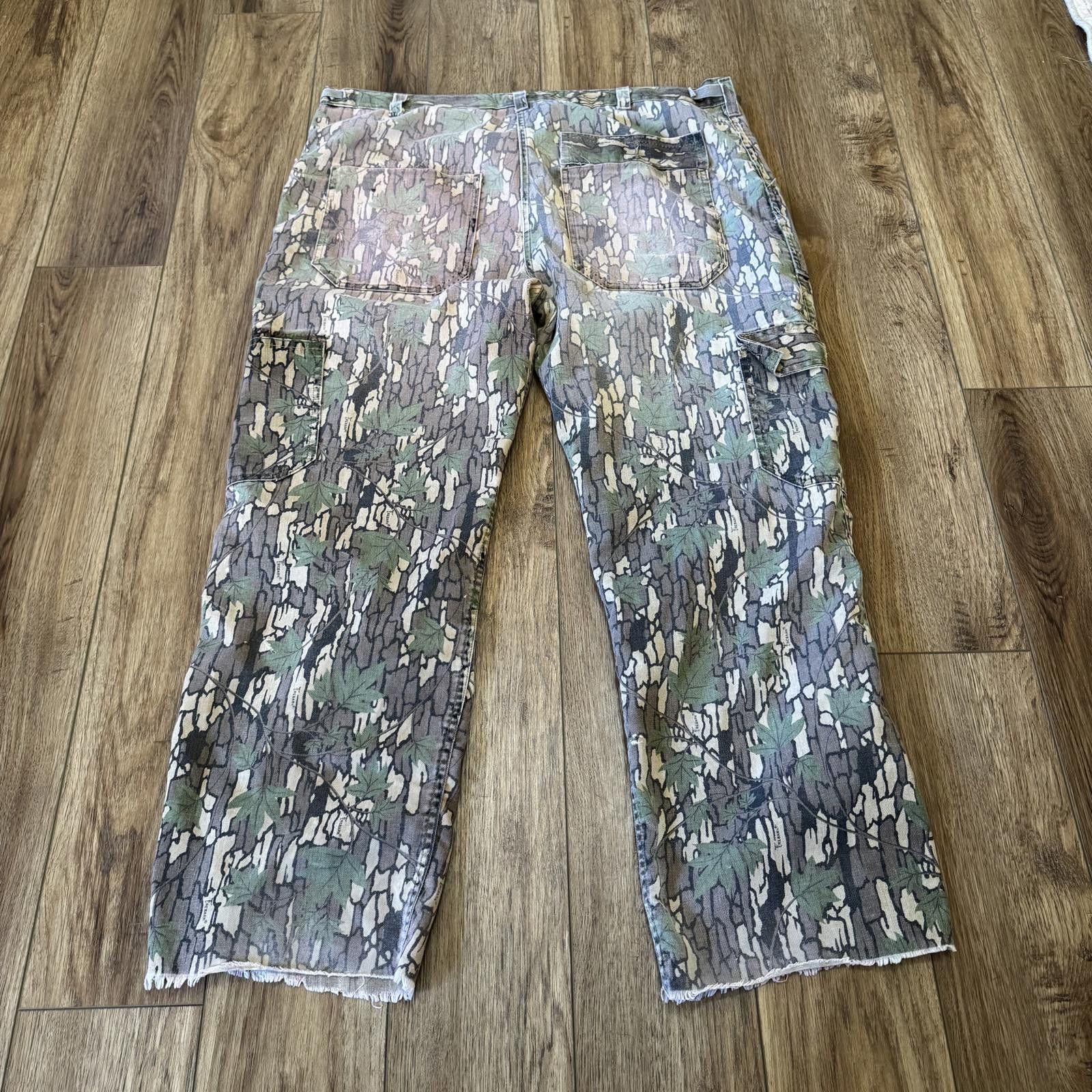 Other Vintage 80s Trebark Camo Pants Cropped Distressed Grunge Size US 36 / EU 52 - 4 Thumbnail
