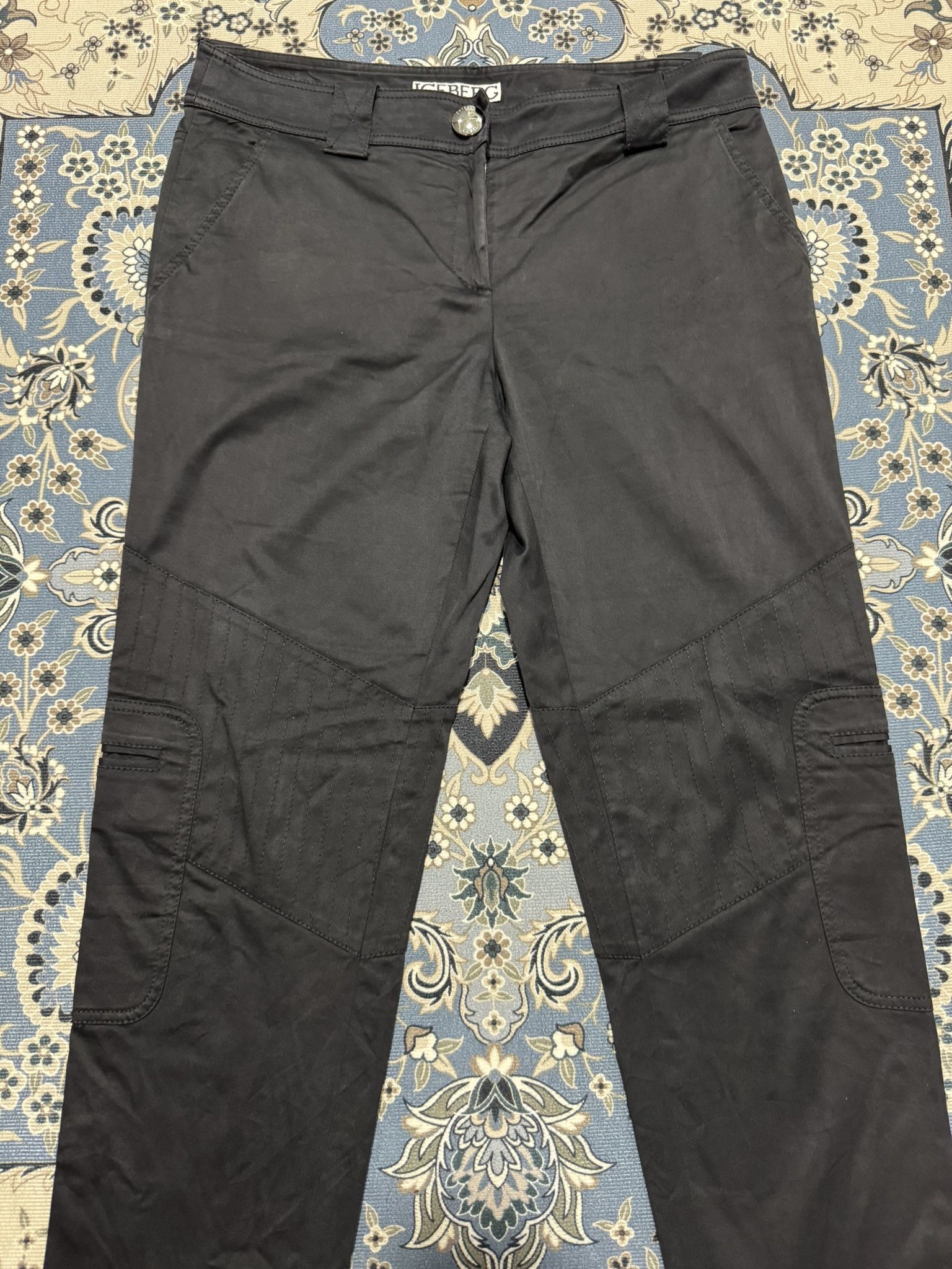 Designer × Iceberg Iceberg History Carrot Trouser Super Black Pants Size US 31 - 3 Thumbnail