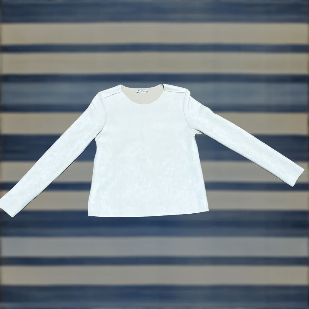 Zara Zara Blouse Shirt Women’s Long Sleeve Light Brown Beige Size S Regular Polyester Solid Spring Winter Fall MadeIn Mexico Size S / US 4 / IT 40 - 1 Thumbnail