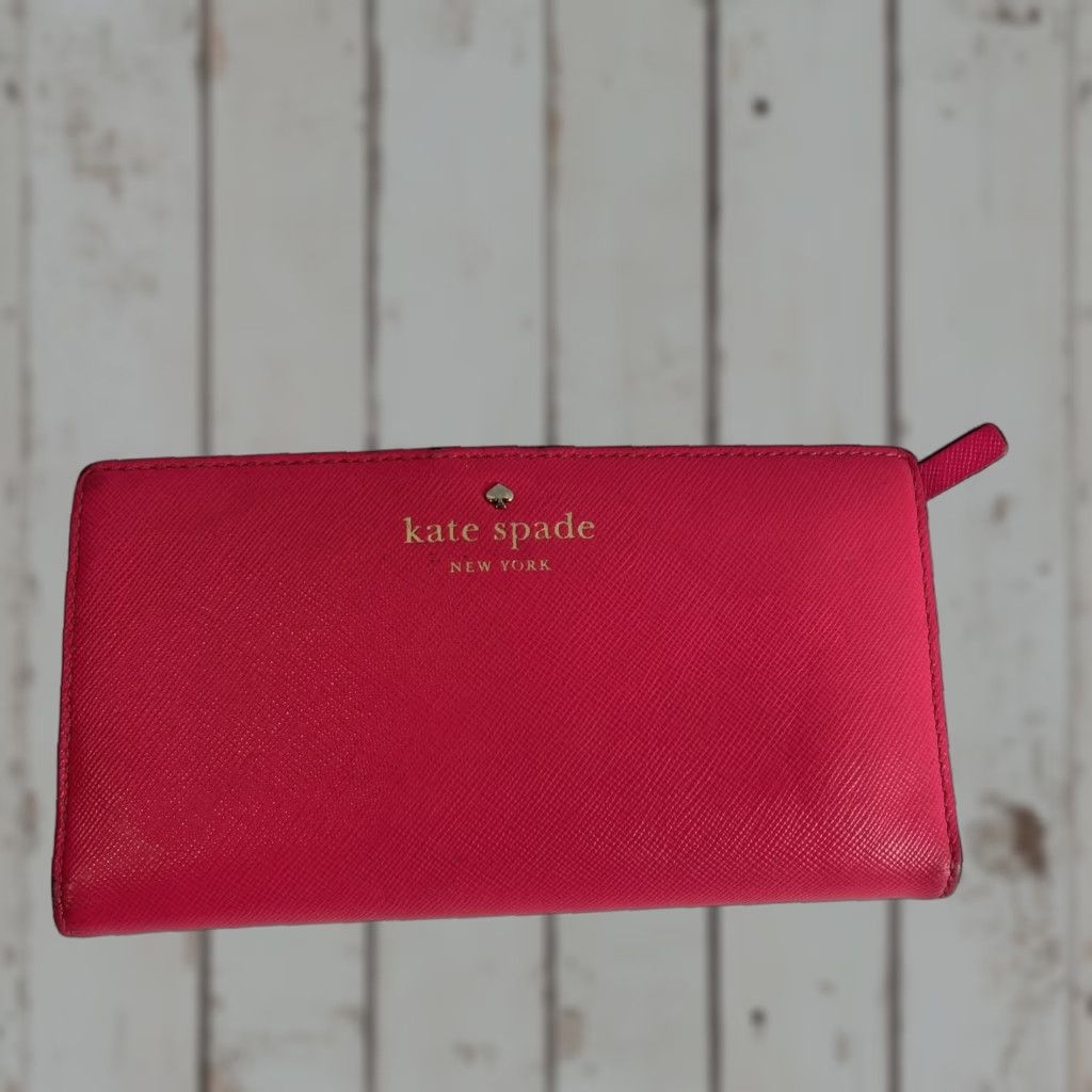 Vintage kate Spade Wallet Pink Slim Bifold Women Pink Size ONE SIZE - 1 Thumbnail