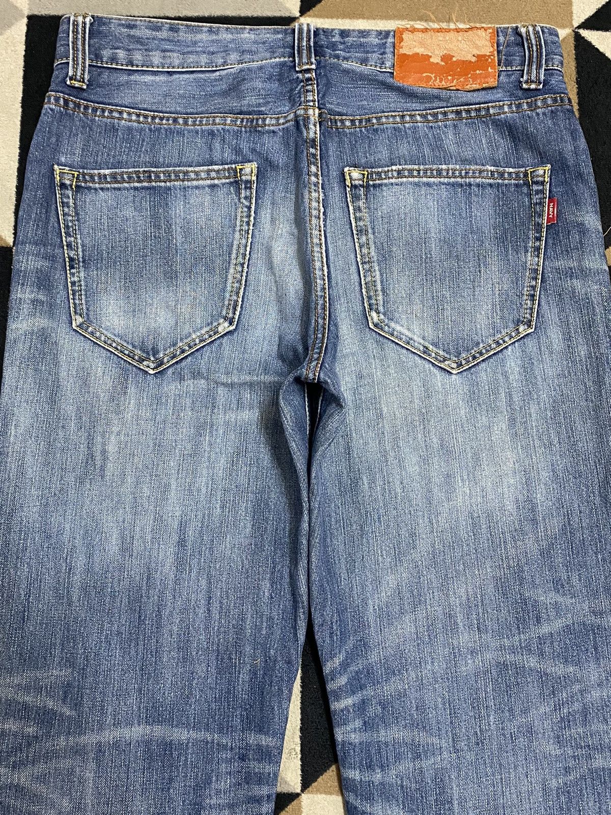 Old Navy Vintage Japanese Brands Navy Faded Wash Loose Jeans Size US 32 / EU 48 - 4 Thumbnail
