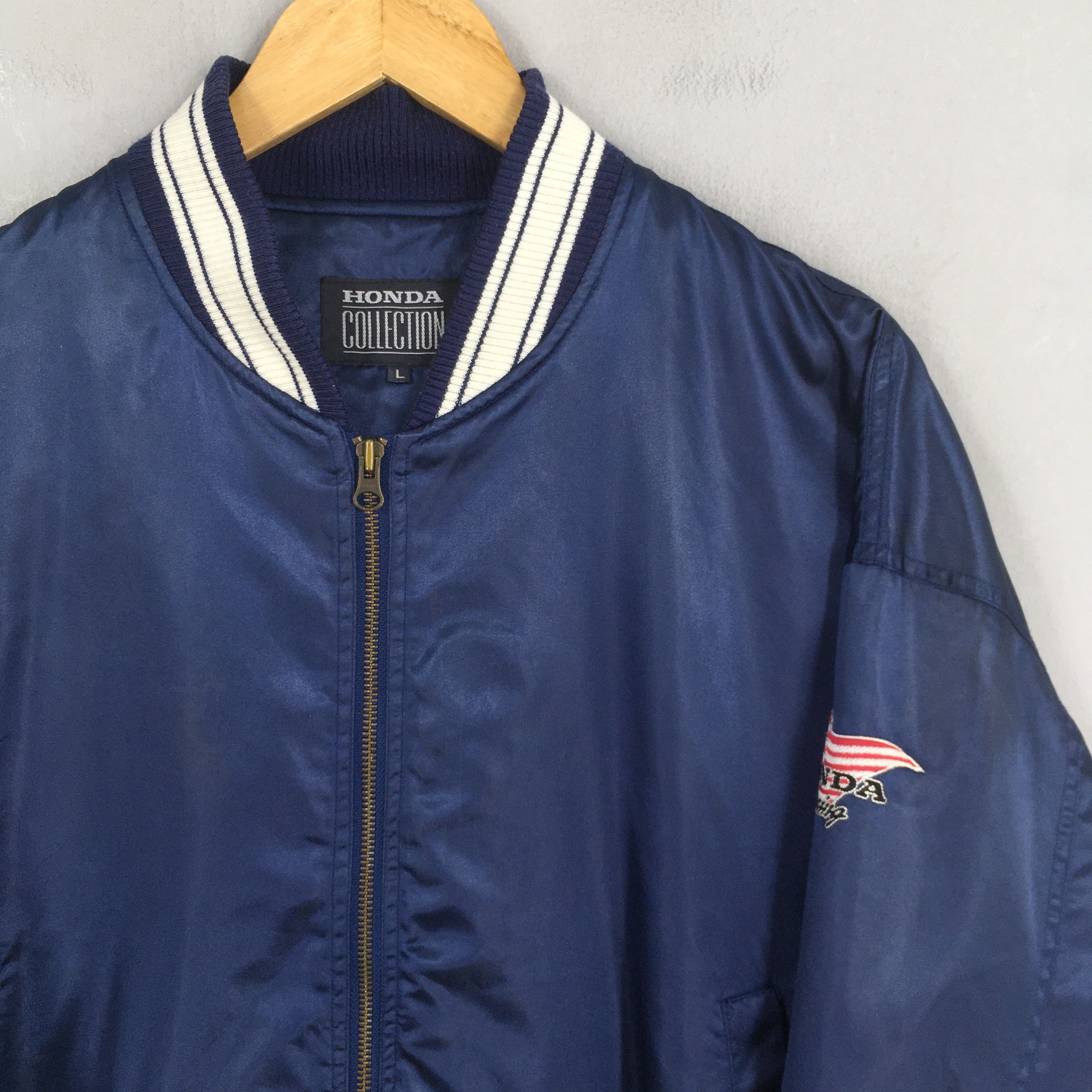 Honda Vintage 90's Honda Racing Team Blue Jacket Large Size US L / EU 52-54 / 3 - 4 Thumbnail