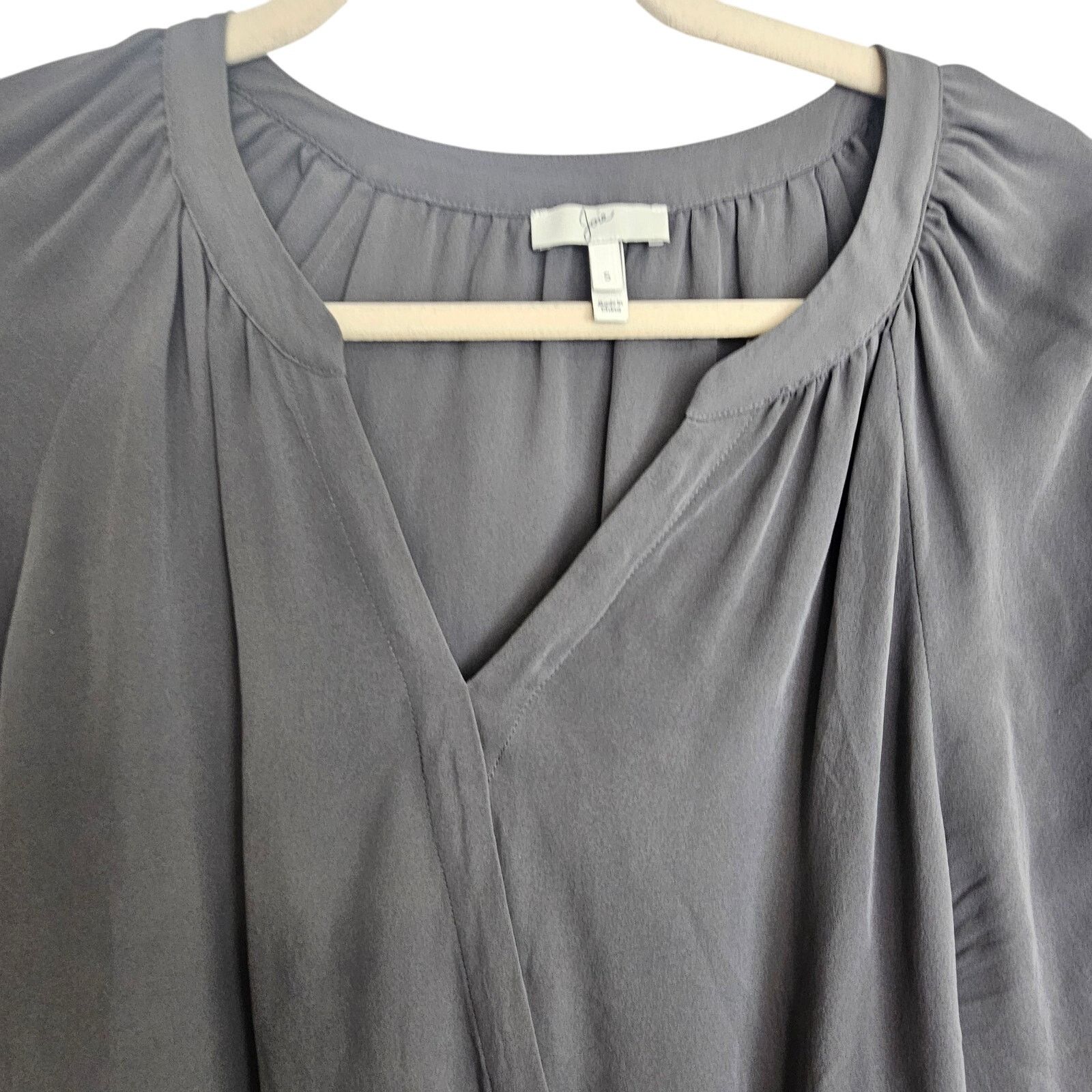 Joie Joie Womens Silk Blouse Size S Quiet Luxury Capsule Wardrobe Size S / US 4 / IT 40 - 2 Thumbnail