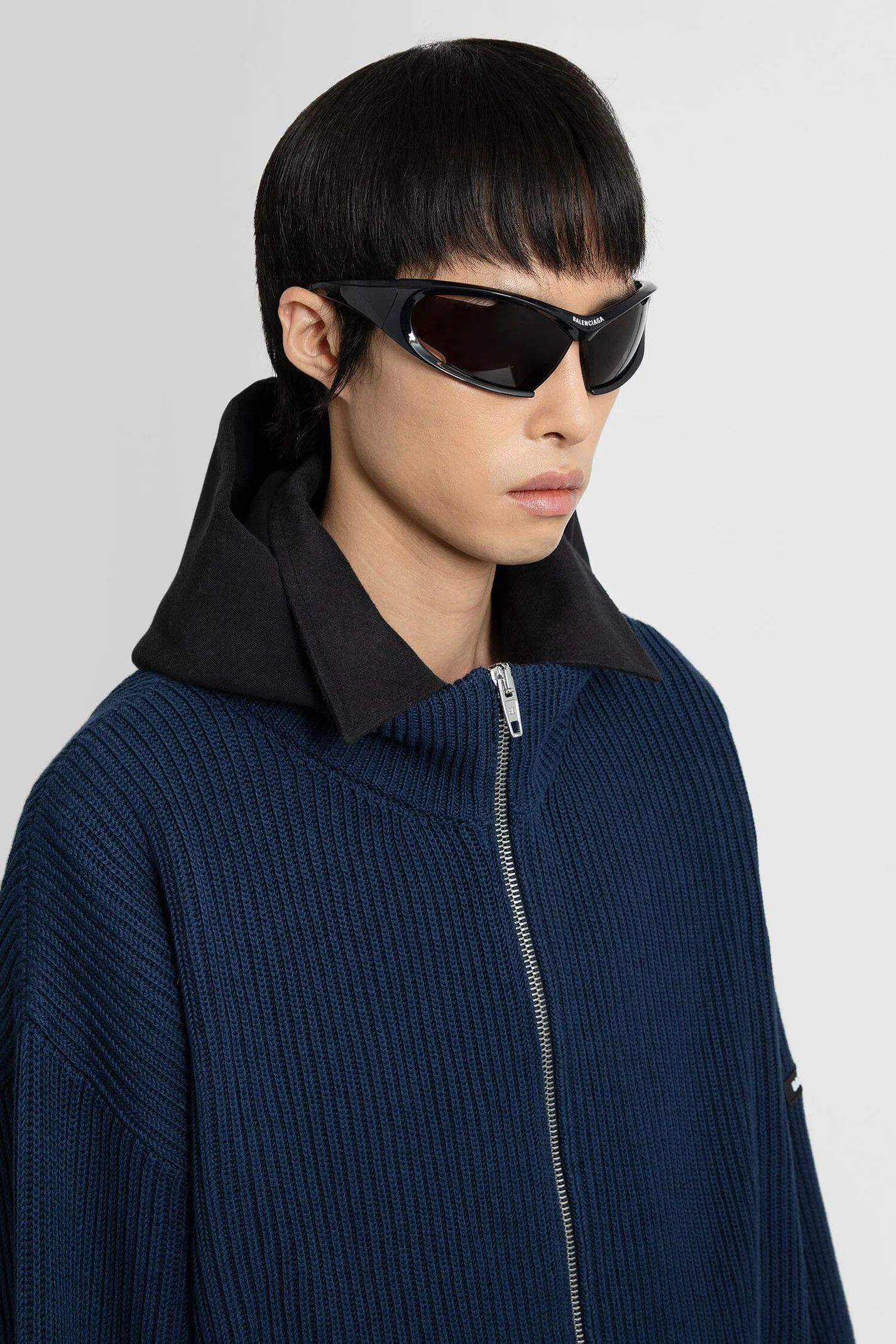 Balenciaga o1bcso1str0225 Unity Sports Icon Layered Zip-Up Hoodie Size US M / EU 48-50 / 2 - 6 Thumbnail