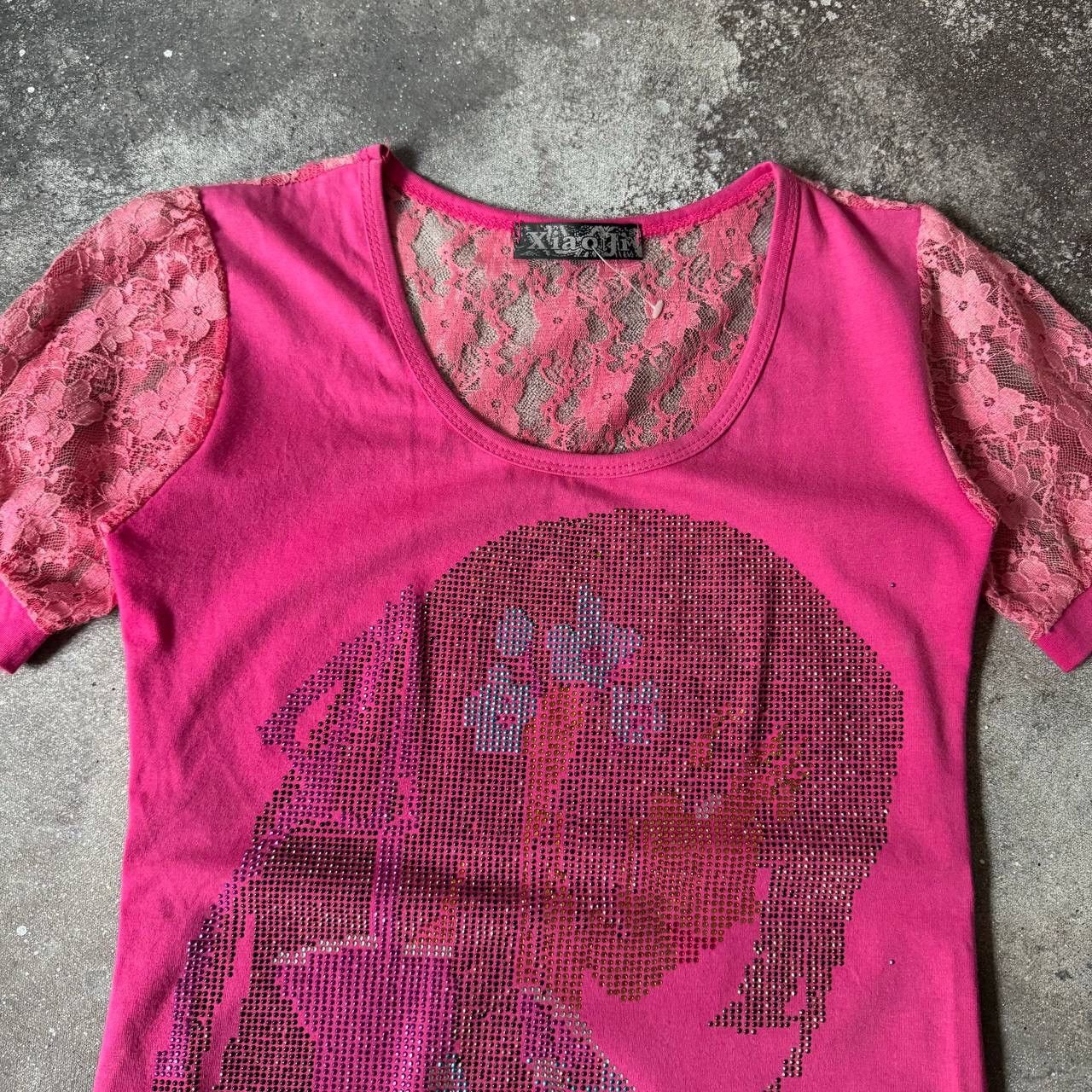Hysteric Glamour × Japanese Brand × Vintage Japanese Vintage Samurai Rhinestones Mesh T-Shirt Size M / US 6-8 / IT 42-44 - 4 Thumbnail