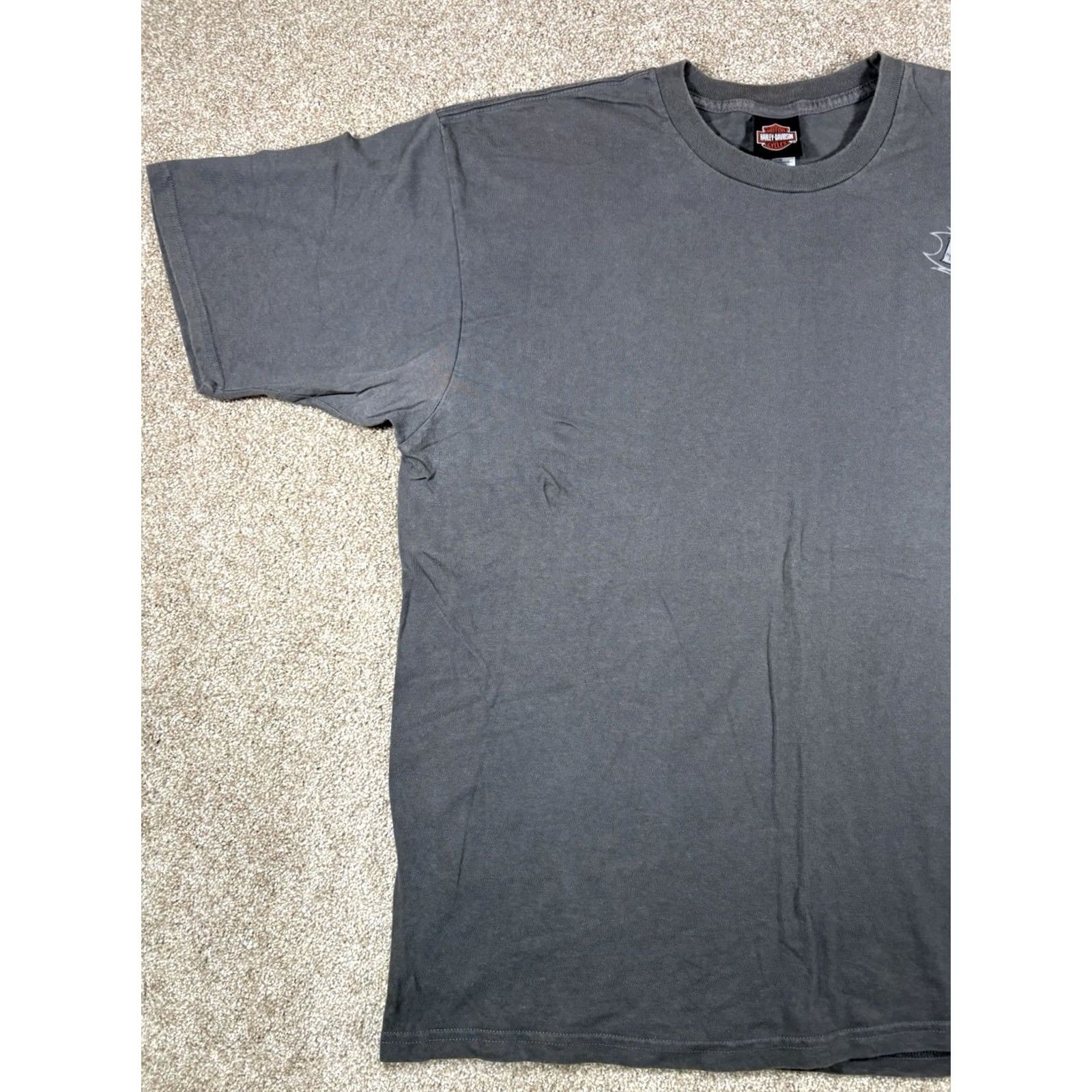 Harley Davidson Harley-Davidson T-Shirt Route 43 Sheboygan Wisconsin Grey 2XL Regular Mens Short Sleeve Crew Neck Logo Graphic Print Vintage: No Size US XXL / EU 58 / 5 - 6 Thumbnail