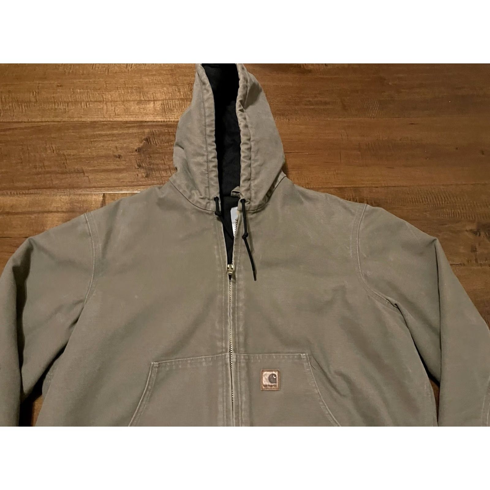 Carhartt VINTAGE Carhartt J130 MUS Mushroom Workwear Quilted Bomber Jacket Men's Large Size US L / EU 52-54 / 3 - 2 Thumbnail