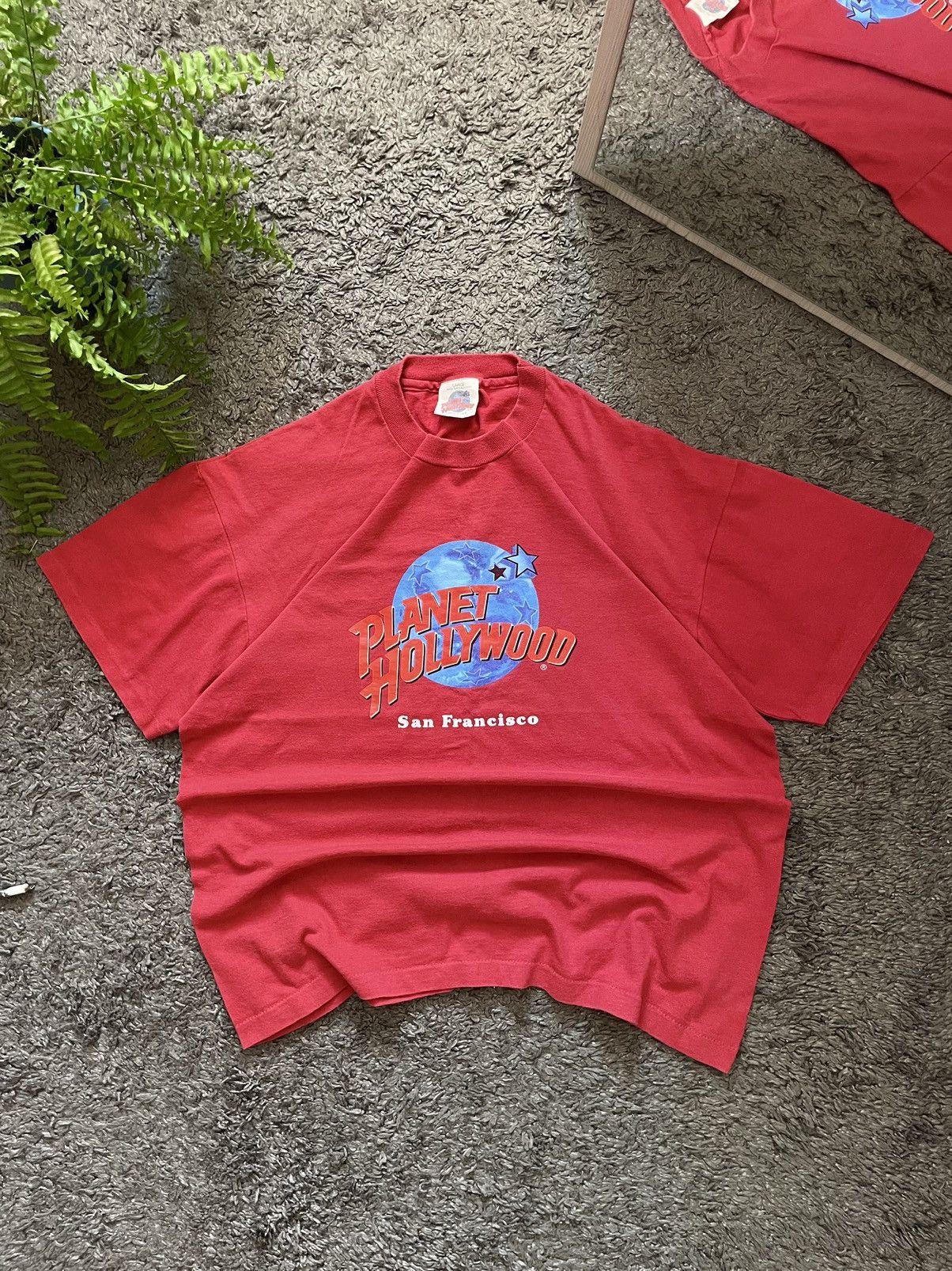 Planet Hollywood × Vintage 90s Planet Hollywood Vintage T-Shirt San Francisco Y2k Rare Size US L / EU 52-54 / 3 - 1 Thumbnail