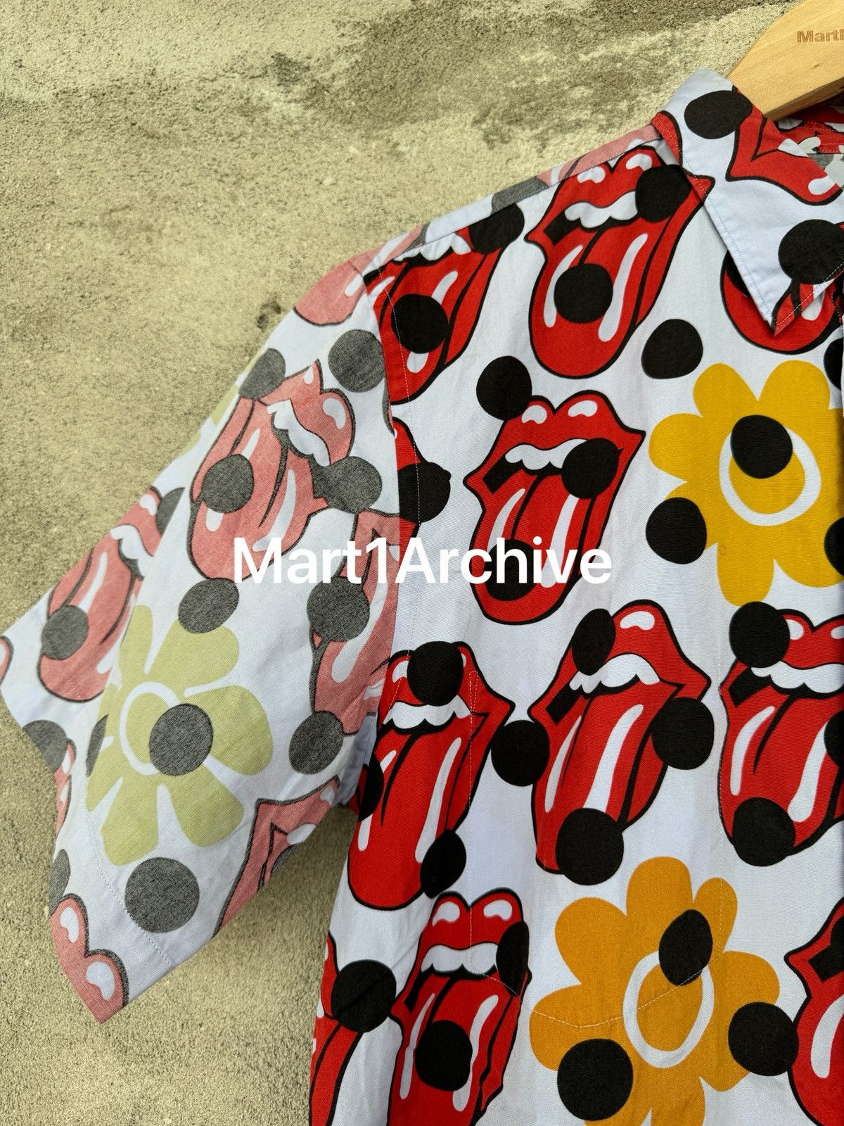 Comme des Garcons Comme Des Garçons 06SS All-Over Rolling Stones Shirt Size US S / EU 44-46 / 1 - 3 Thumbnail