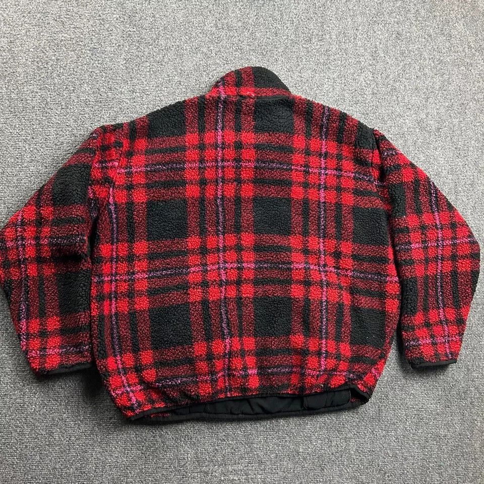 Chaps Chaps 1/4 Zip Pullover Womens Medium Plaid Fleece Sweatshirt Size M / US 6-8 / IT 42-44 - 5 Thumbnail