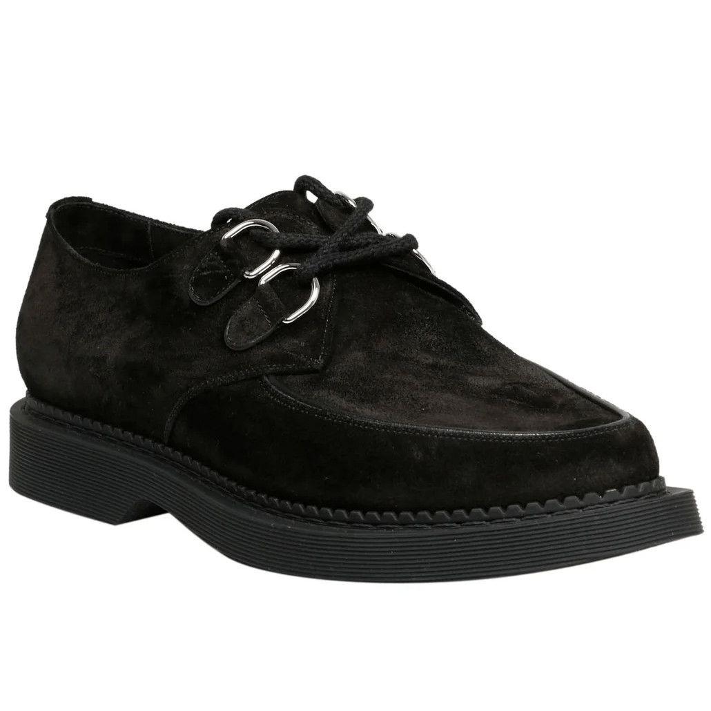Saint Laurent Paris o1s1wg111024 Malo Plain Vamp Shoes Smooth Leather in Black Size US 10 / IT 40 - 3 Thumbnail