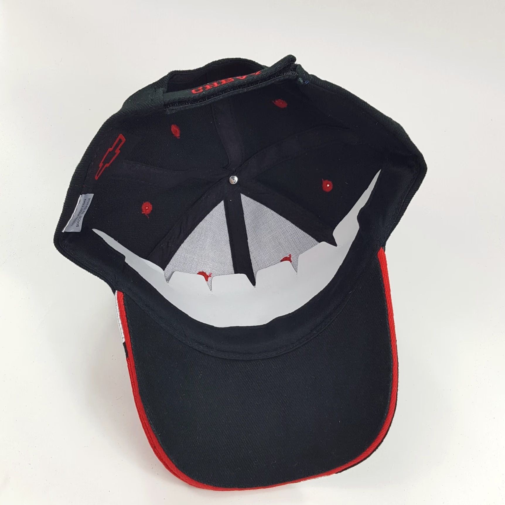 NASCAR VINTAGE Chevrolet NASCAR Racing Snapback Hat Baseball Cap Adjustable Black 90s Mens Size ONE SIZE - 7 Thumbnail