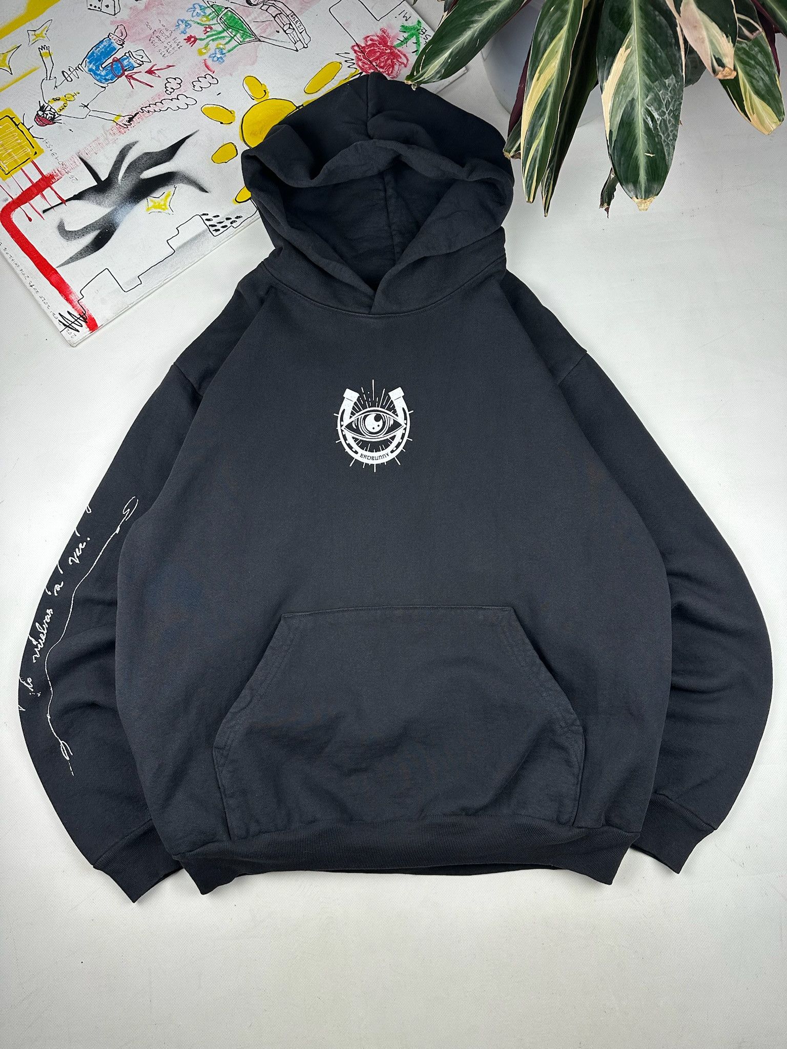 Vintage Bad Bunny Most Wanted Tour Black Hoodie Size US XL / EU 56 / 4 - 2 Thumbnail