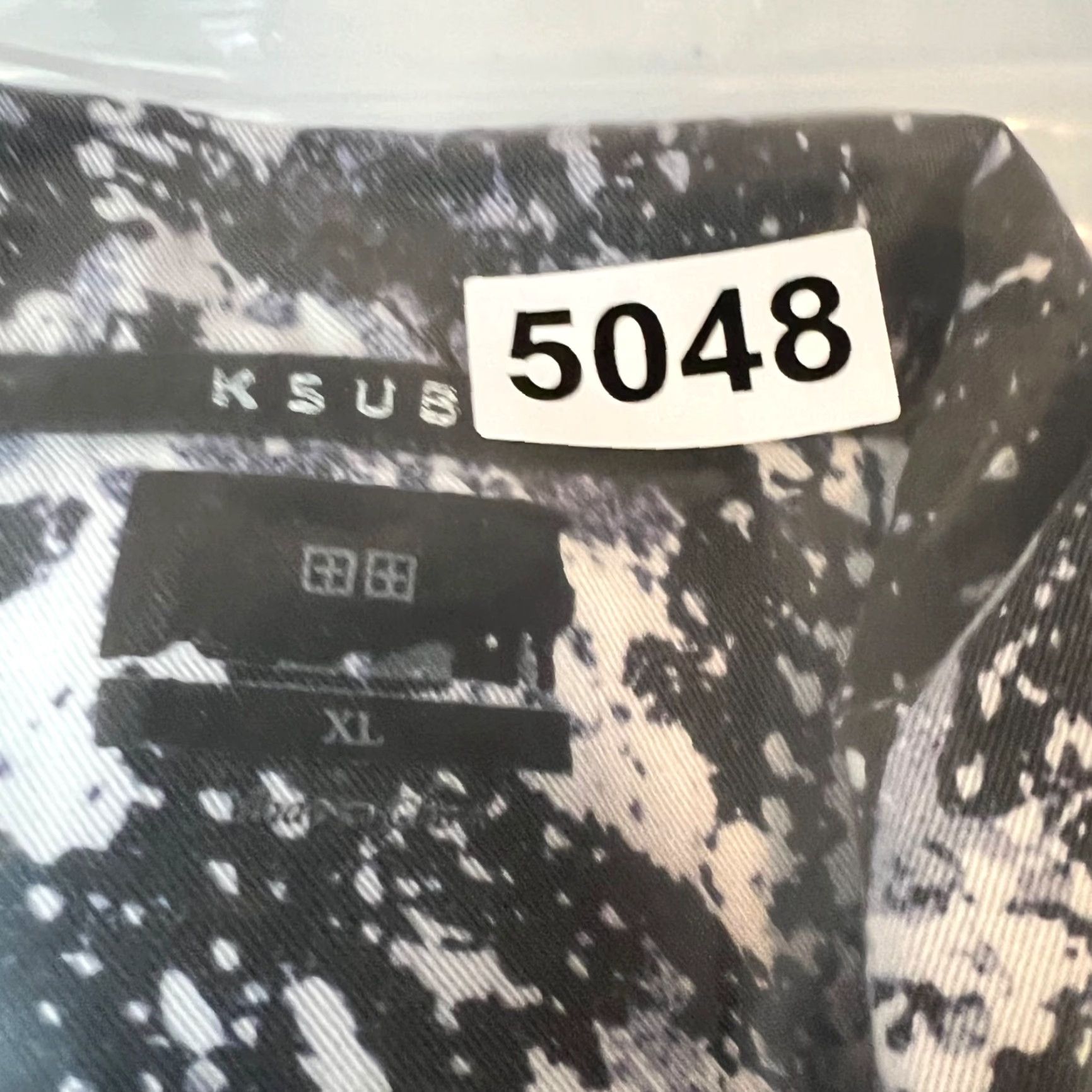 Ksubi Ksubi Mens XL Black & White Splatter Print Short-Sleeve Button-Up Shirt Size US XL / EU 56 / 4 - 8 Thumbnail
