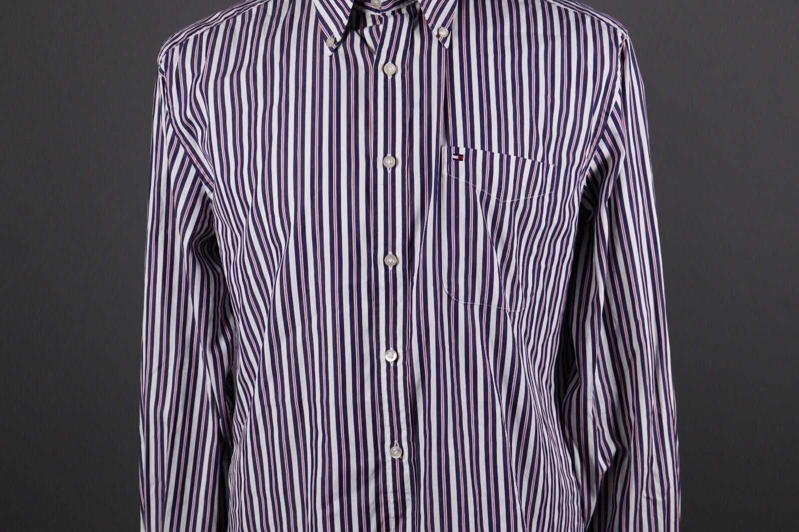 Tommy Hilfiger Tommy Hilfiger 80's Two Ply Multicolor Stripe Shirt L Size US L / EU 52-54 / 3 - 3 Thumbnail