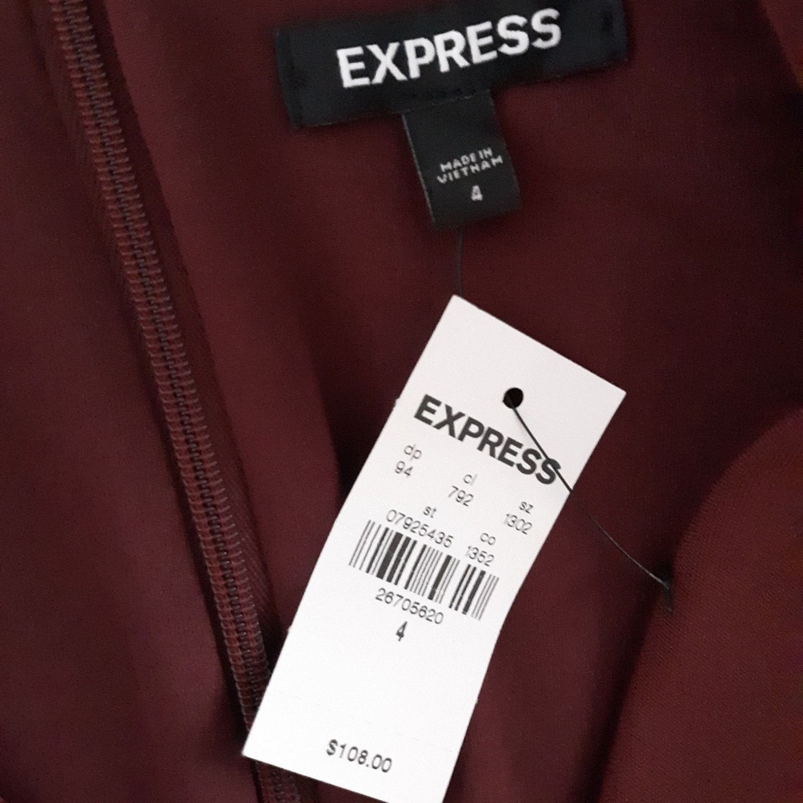 Express NWT Express Long Sleeve Jumpsuit 4 Size 27" / US 4 / IT 40 - 7 Thumbnail