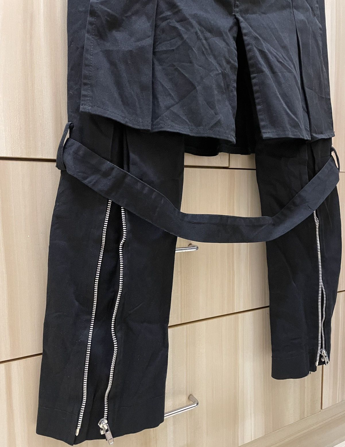 Japanese Brand Vtg Y2K Sexy Dynamite Bondage Pants Skirt Visual Kei Punk Size US 31 - 3 Thumbnail