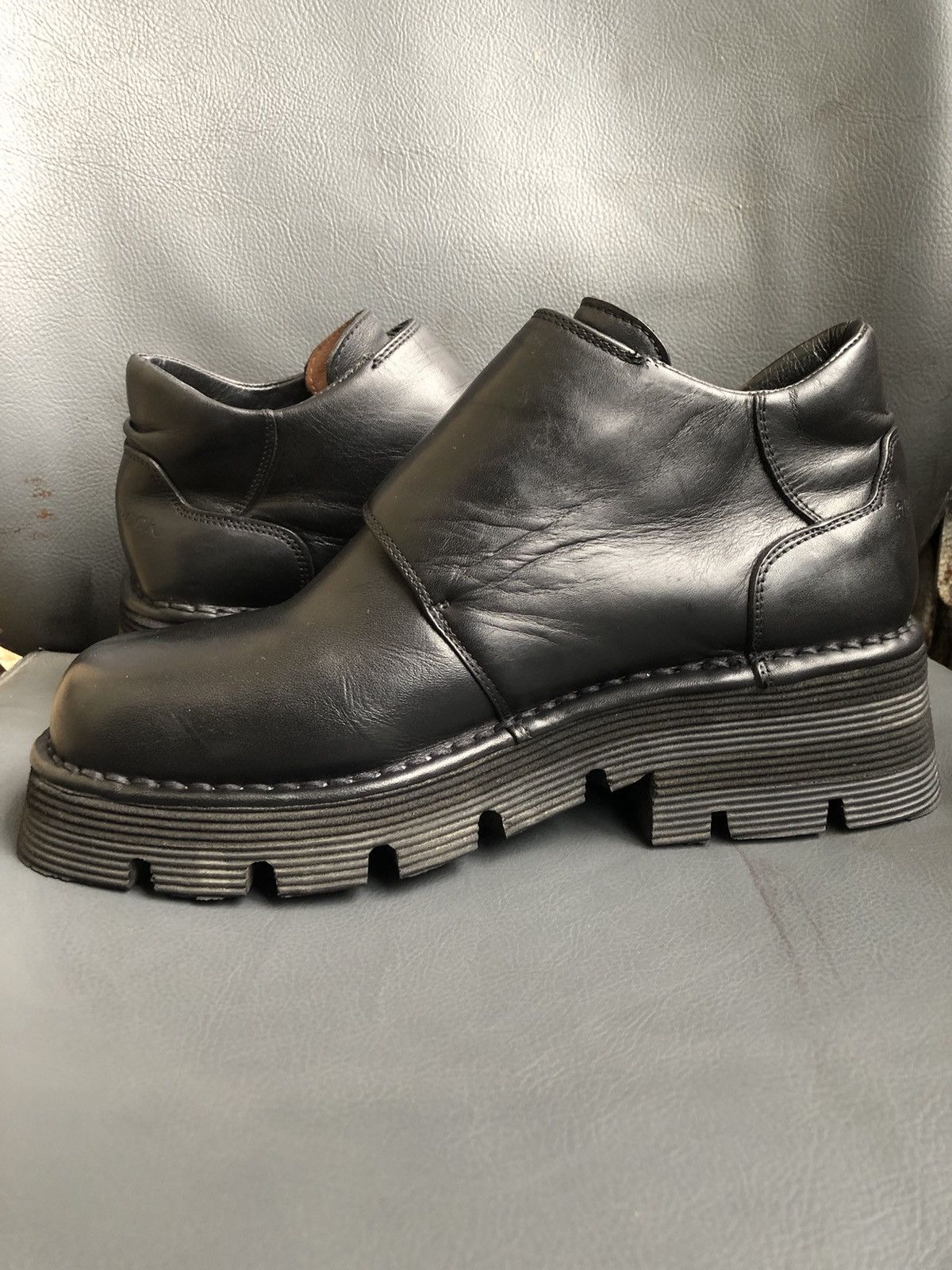 New Rock New Rock Black Leather Women’s Shoes Size 39 Made In 🇪🇸 Size US 8.5 / IT 38.5 - 6 Thumbnail
