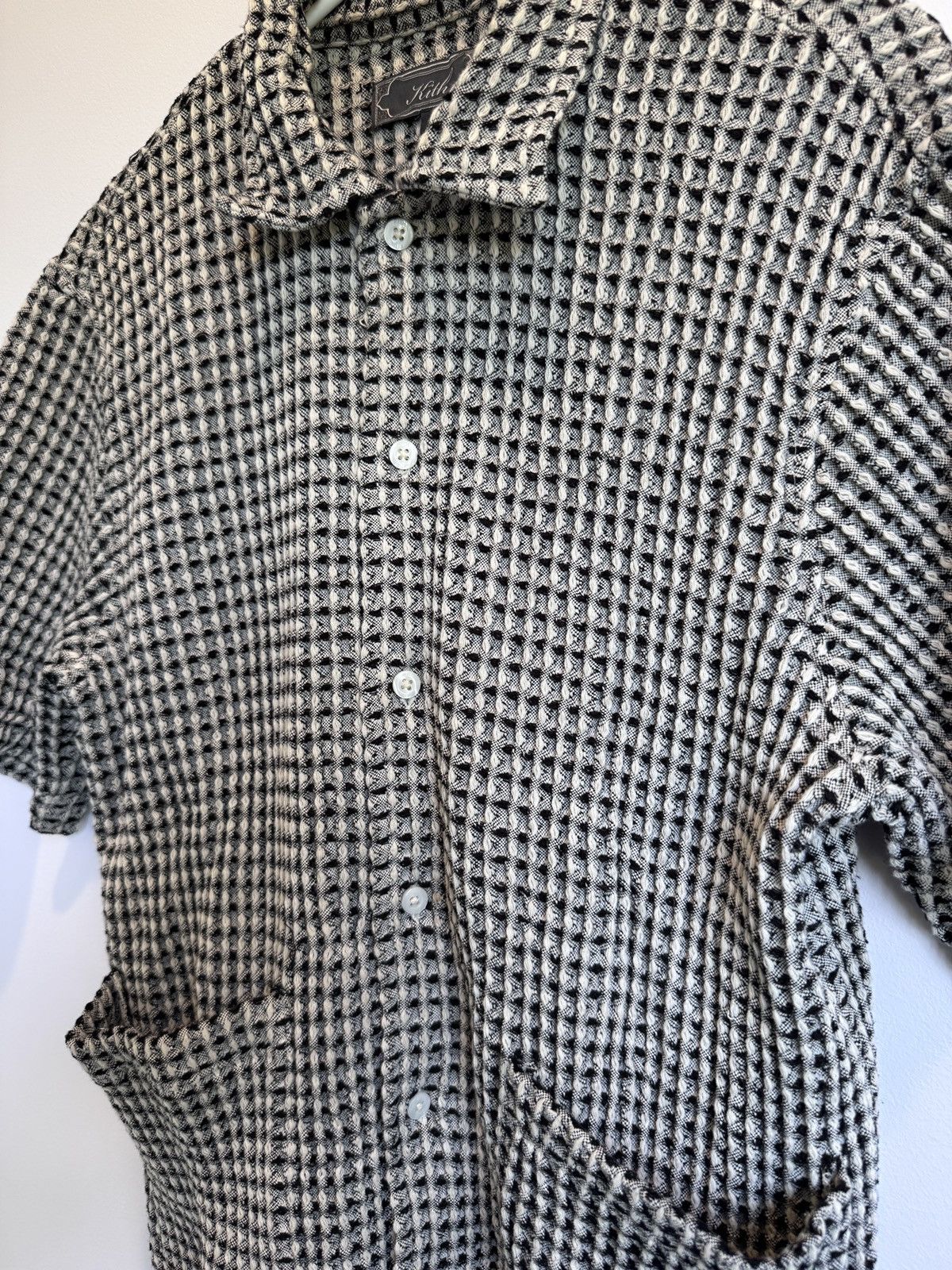 Kith Kith Geometric Diamond SS Boxy Collared Overshirt Black M Size US M / EU 48-50 / 2 - 2 Thumbnail