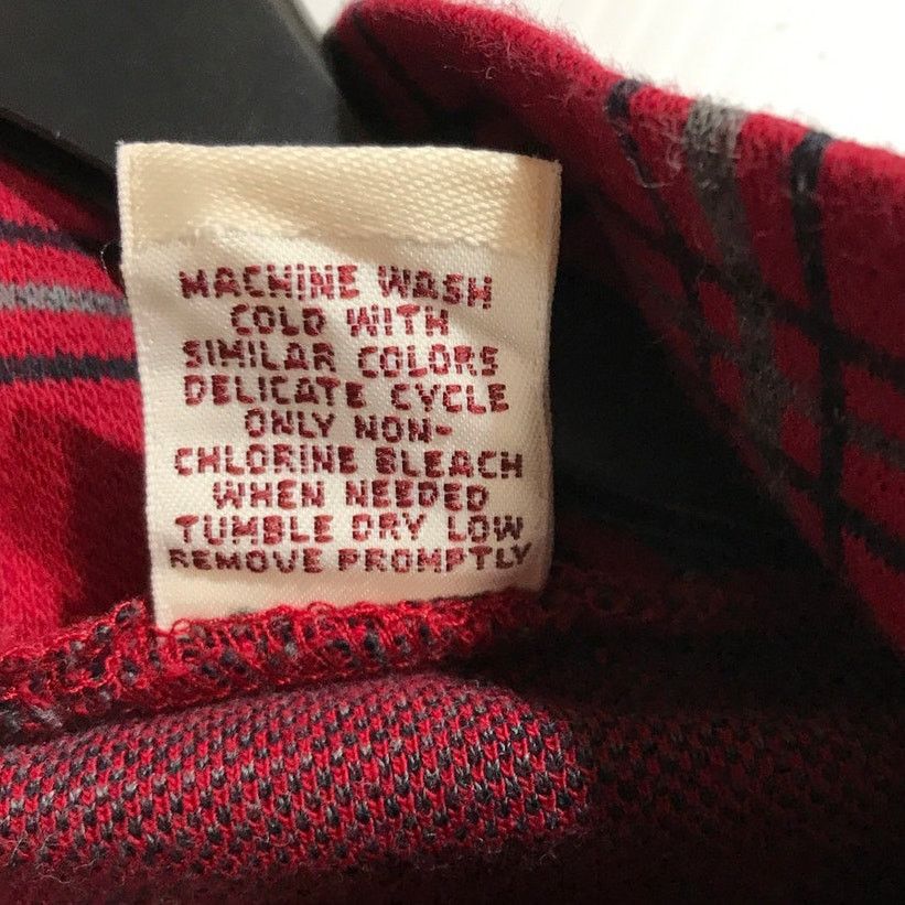 Other Bechamel Red Plaid High Neck Long Sleeve Mens Shirt S Size US S / EU 44-46 / 1 - 5 Thumbnail