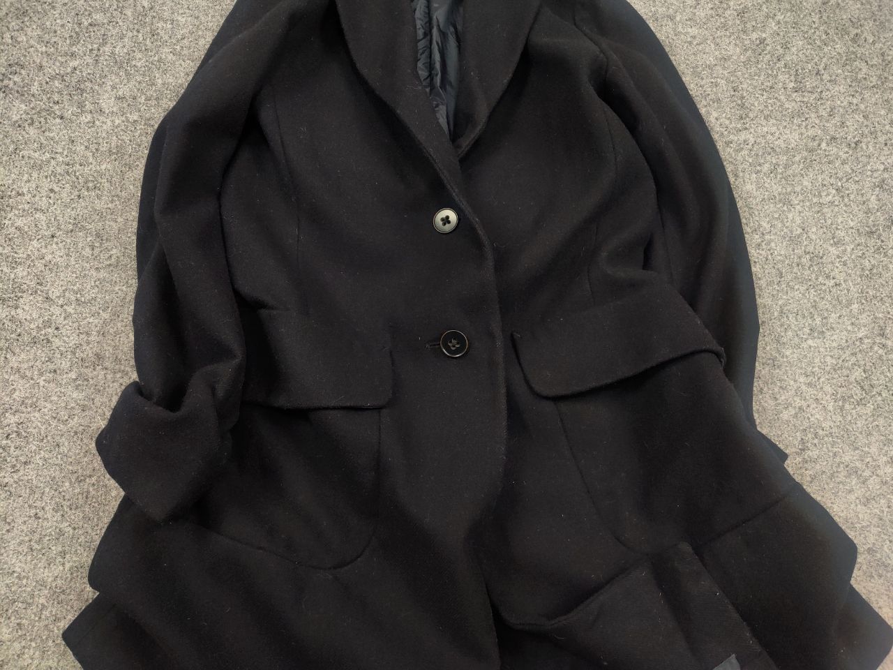 Jil Sander Jil Sander +J x Uniqlo Navy blue Wool Coat Womens Jacket Size S / US 4 / IT 40 - 5 Thumbnail