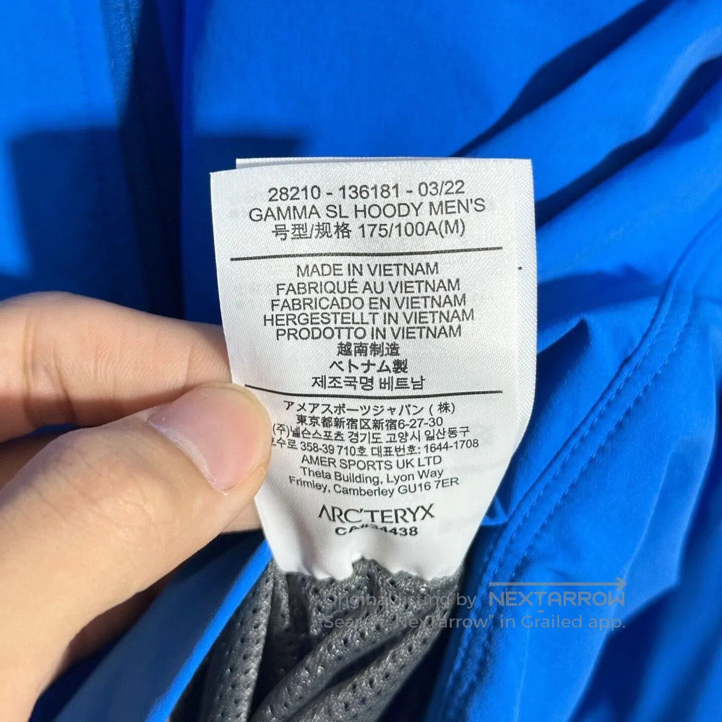 Arc'teryx Arcteryx Gamma SL Hoody Jacket. Size US M / EU 48-50 / 2 - 6 Thumbnail