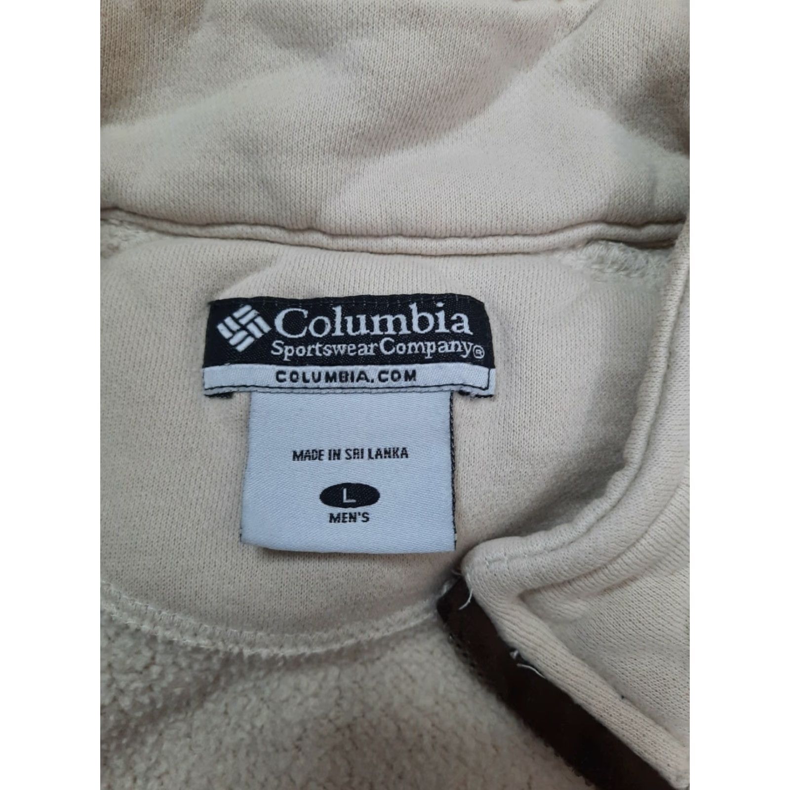 Vintage Columbia Mens Jacket Pullover 1/4 Zip Fleece Beige Size L Mock Zip Jacket Casual Outdoor Size US L / EU 52-54 / 3 - 2 Thumbnail