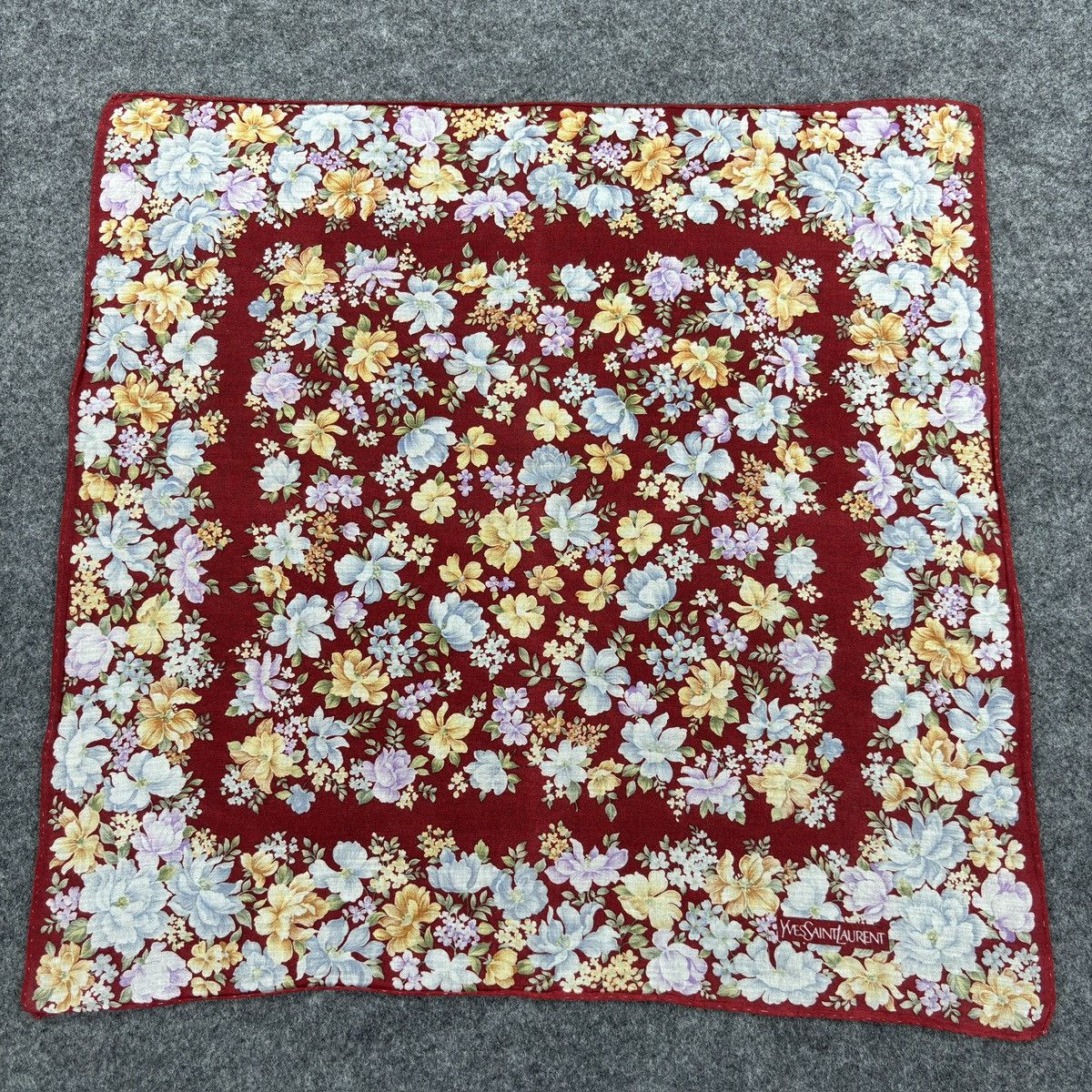 Vintage × Yves Saint Laurent Handkerchief # E043 # Bandana # Neckerchief Size ONE SIZE - 2 Thumbnail