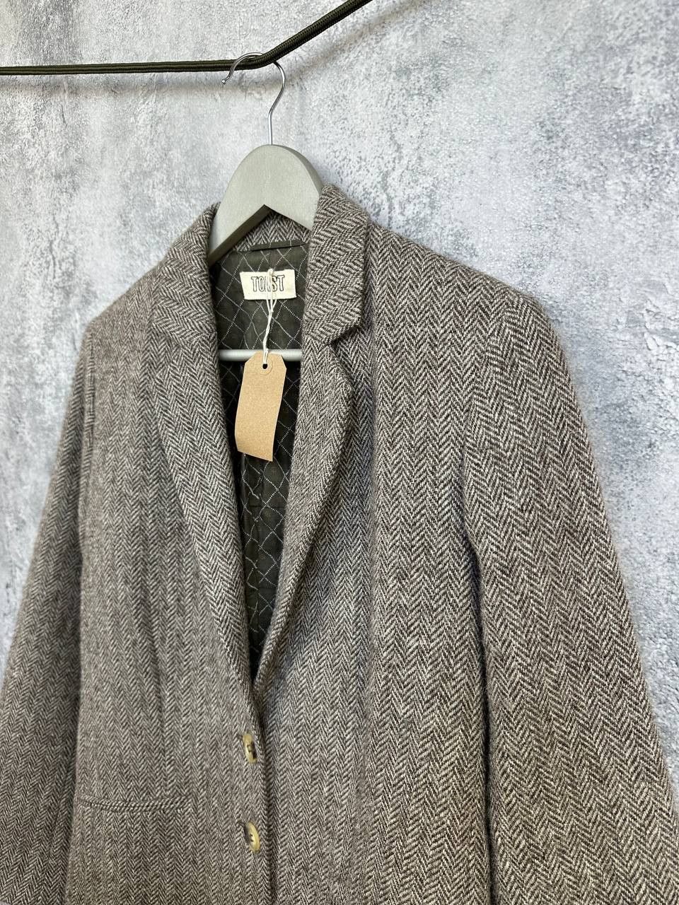 Other TOAST Brown Herringbone Tweed Wool Blazer Jacket New Wool Size M / US 6-8 / IT 42-44 - 5 Thumbnail