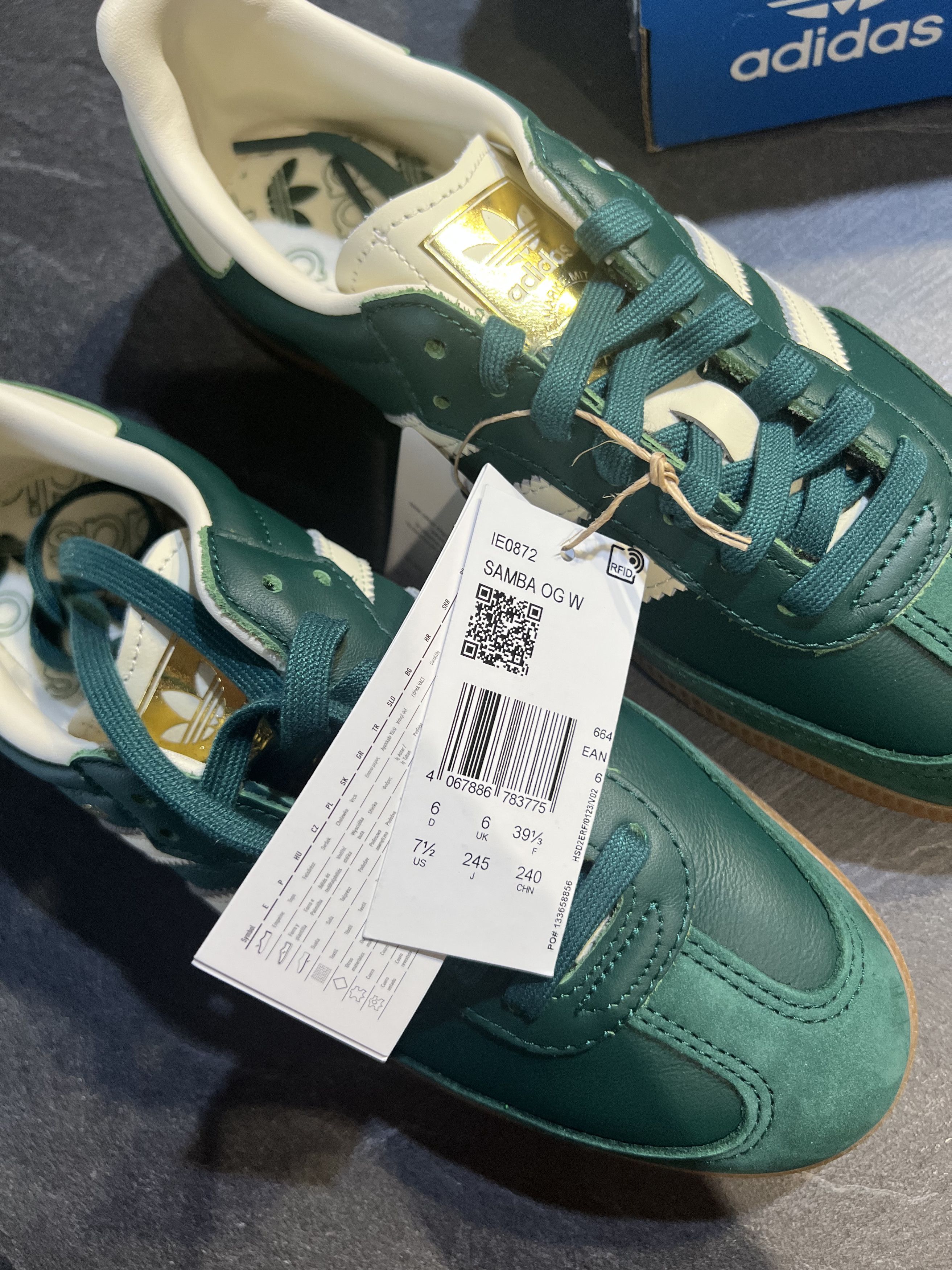 Adidas adidas Samba OG Collegiate Green 39 1/3 Size US 9.5 / IT 39.5 - 3 Thumbnail