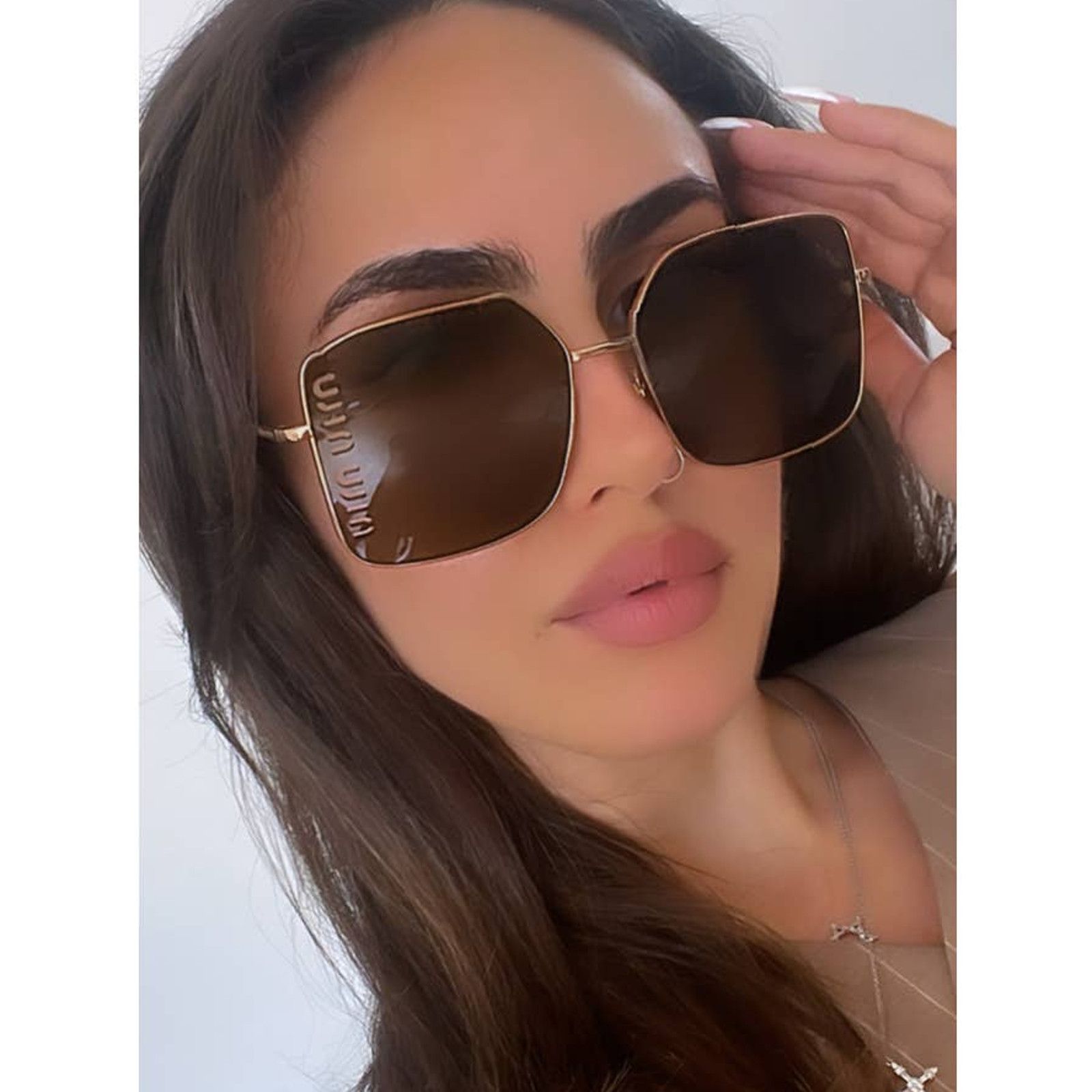 Miu miu cut out sunglasses sale