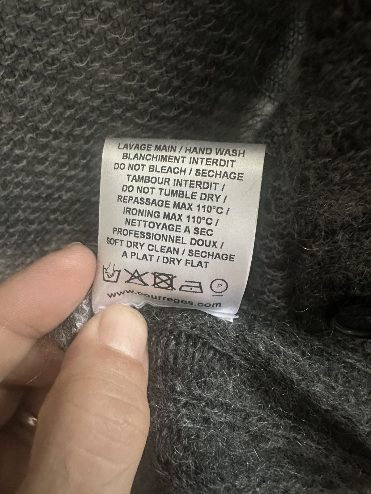 Courreges Courrèges Paris Logo Mohair Wool Cardigan – Made in Italy Size S / US 4 / IT 40 - 4 Thumbnail
