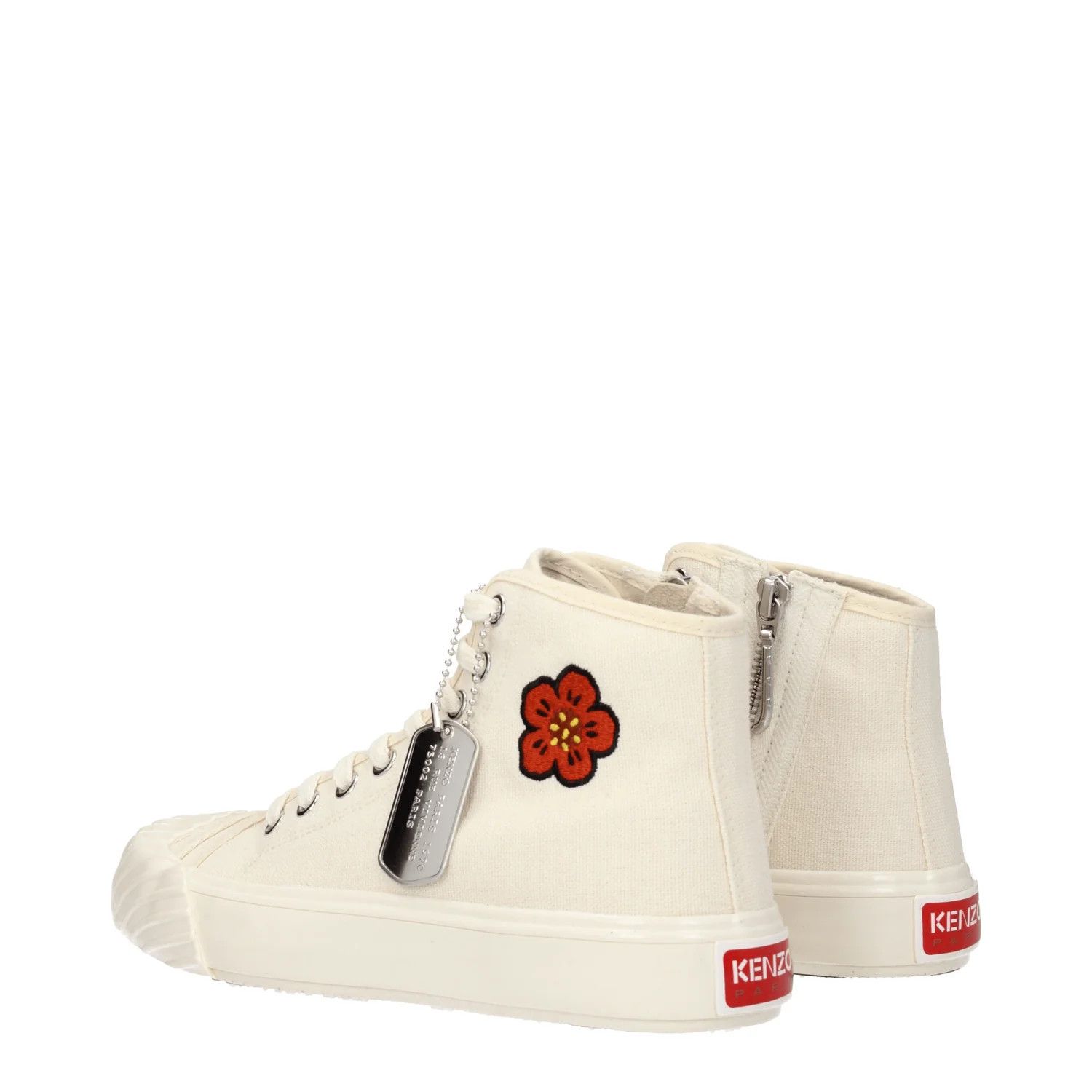Kenzo ob1o1e1124 Fabric Sneakers in Beige/Cream Size US 9 / IT 39 - 4 Thumbnail