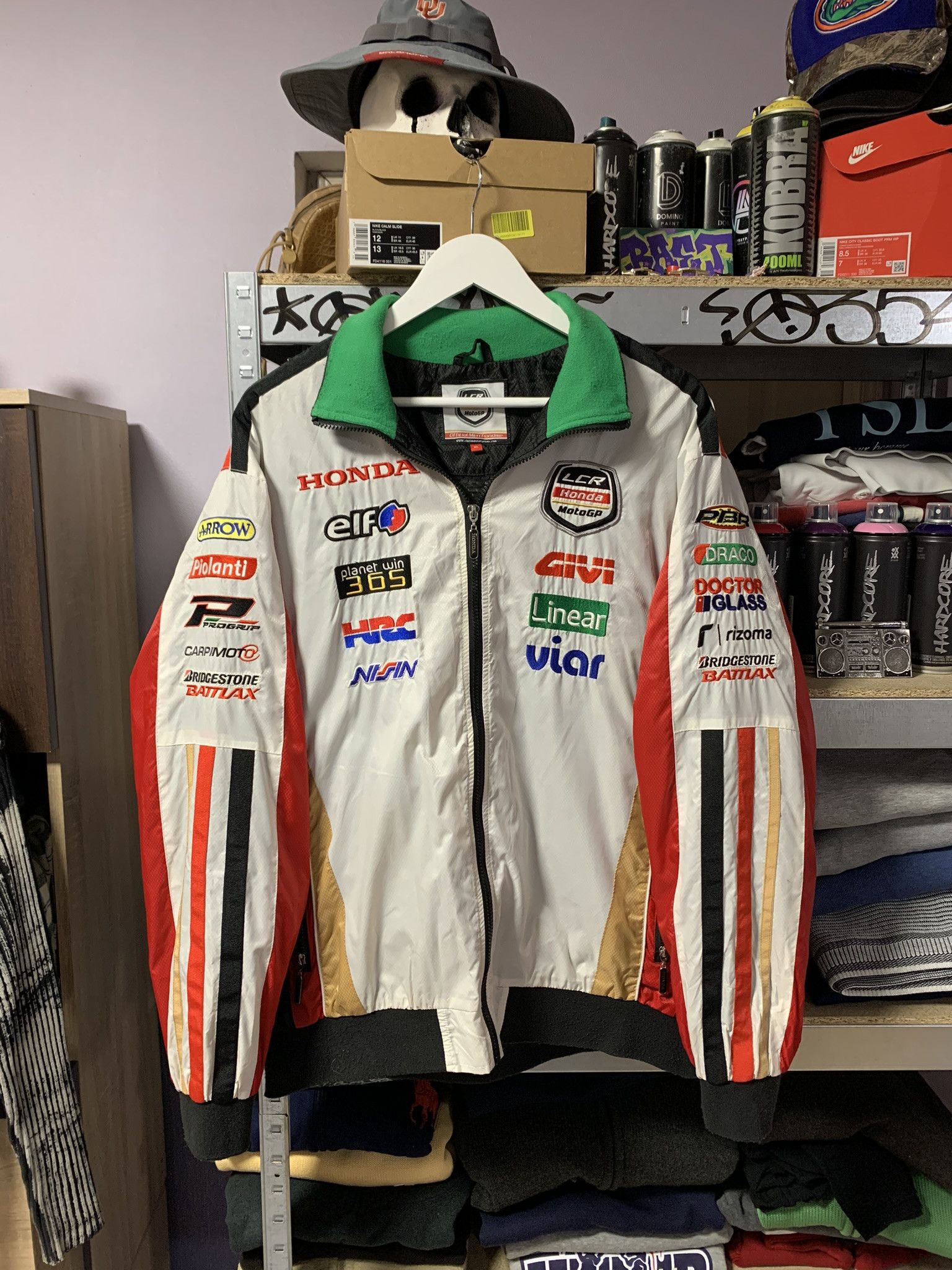 Honda Vintage Honda LCR Moto GP Racing Team Nylon Red White Jacket Size US XL / EU 56 / 4 - 1 Thumbnail
