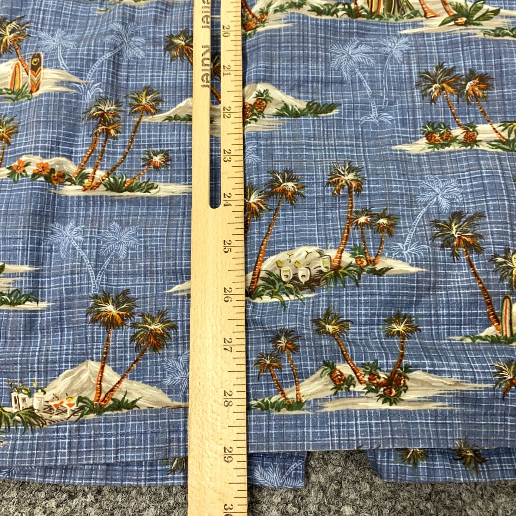 Vintage VINTAGE Island Shores Hawaiian Shirt Button-Up Beach Casual Cotton Blue Large Adult Mens Shirt Regular Fit Short Sleeve Aloha 90s Size US L / EU 52-54 / 3 - 5 Thumbnail
