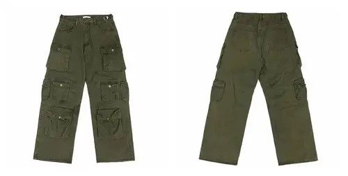 Japanese Brand Masaki x Fumie Utility grunge multi pocket cargo pants Size US 32 / EU 48 - 8 Thumbnail