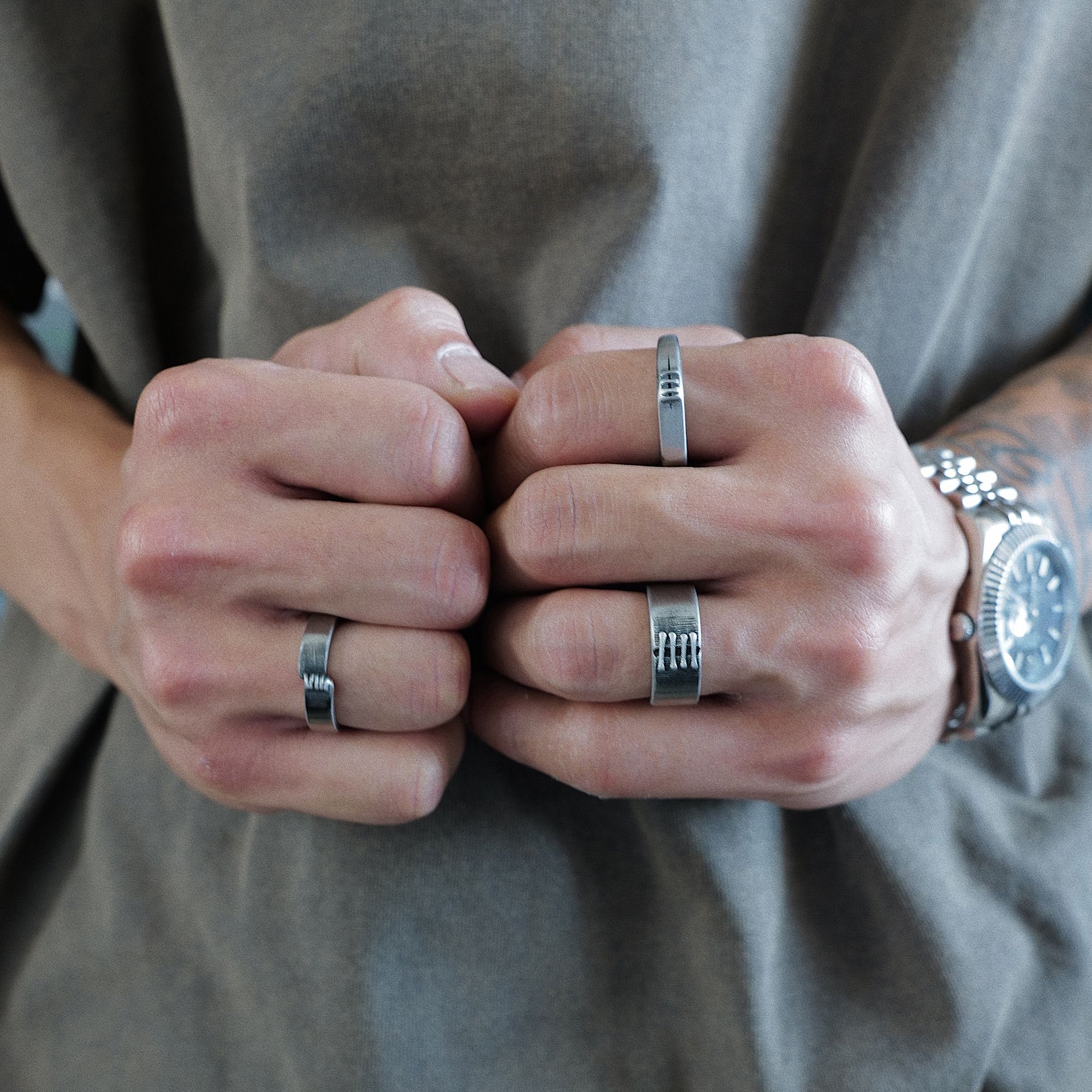 Jewelry New Design Jewelry Rings Open Size Chrome Ring (Size 7-13) Size ONE SIZE - 1 Thumbnail