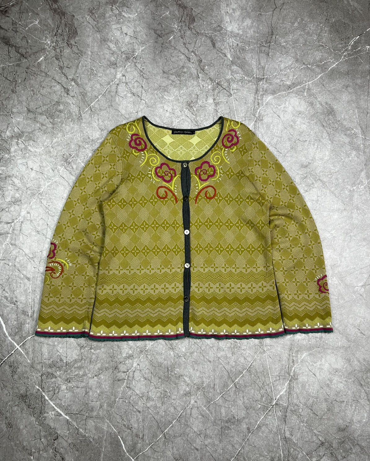 Designer Gudrun Sjödén Avant Garde Cardigan Sweater Size L / US 10 / IT 46 - 3 Thumbnail