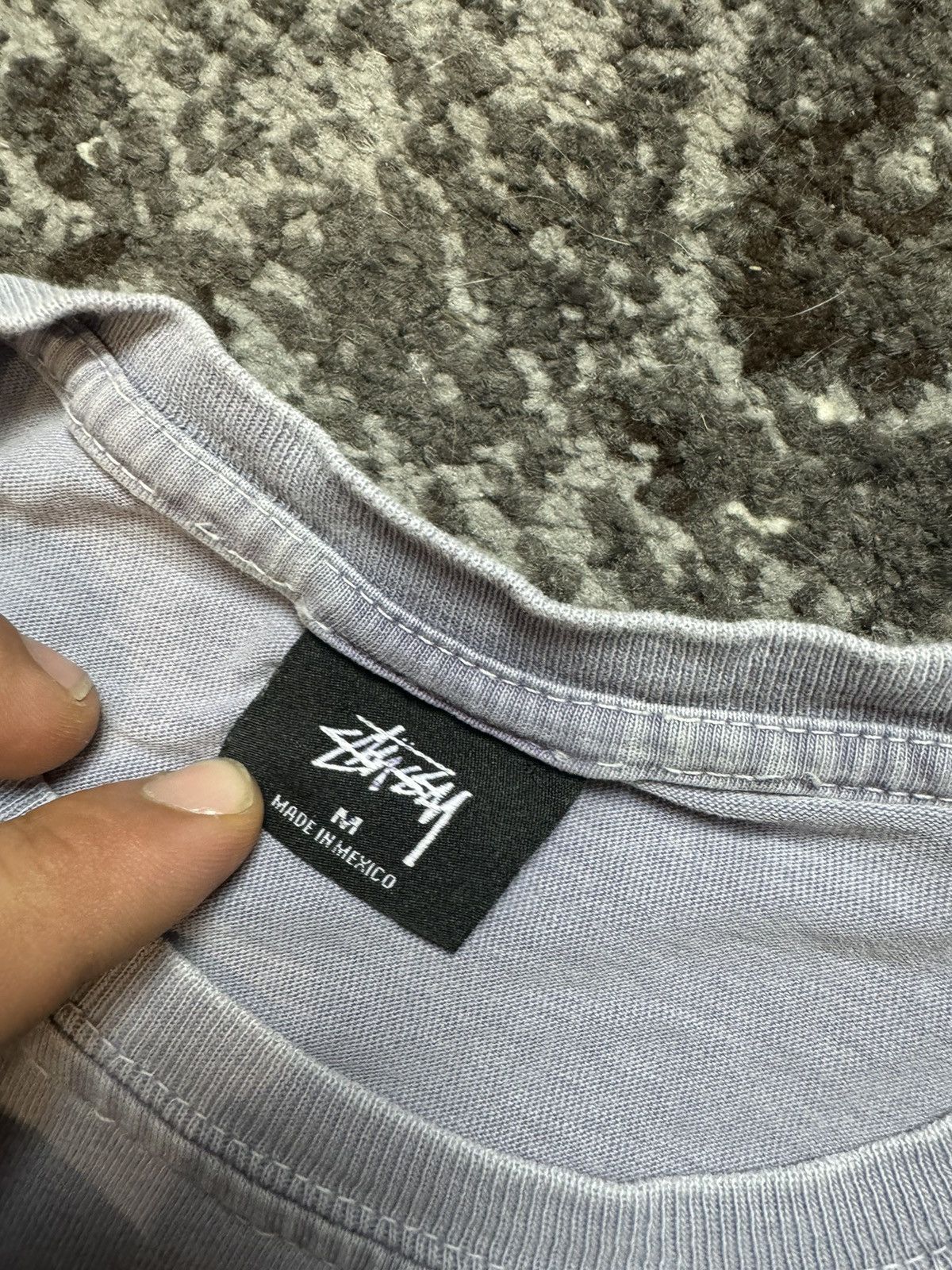 Japanese Brand × Stussy × Vintage Vintage Y2K Stussy Purple Logo 90s T Shirt Size US M / EU 48-50 / 2 - 4 Thumbnail