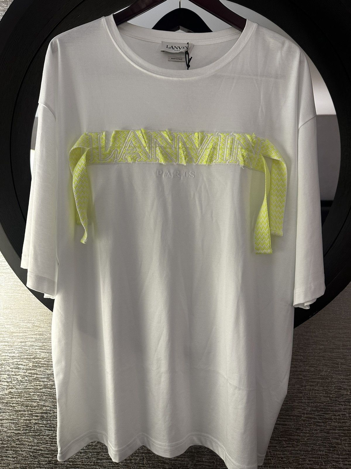 Lanvin Lanvin Curb Shoestring T-Shirt Size US XL / EU 56 / 4 - 2 Thumbnail