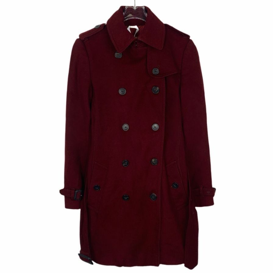 Burberry Burberry Double-Breasted Wool & Cashmere Belted Coat, Size 3 Size XS / US 0-2 / IT 36-38 - 1 Thumbnail