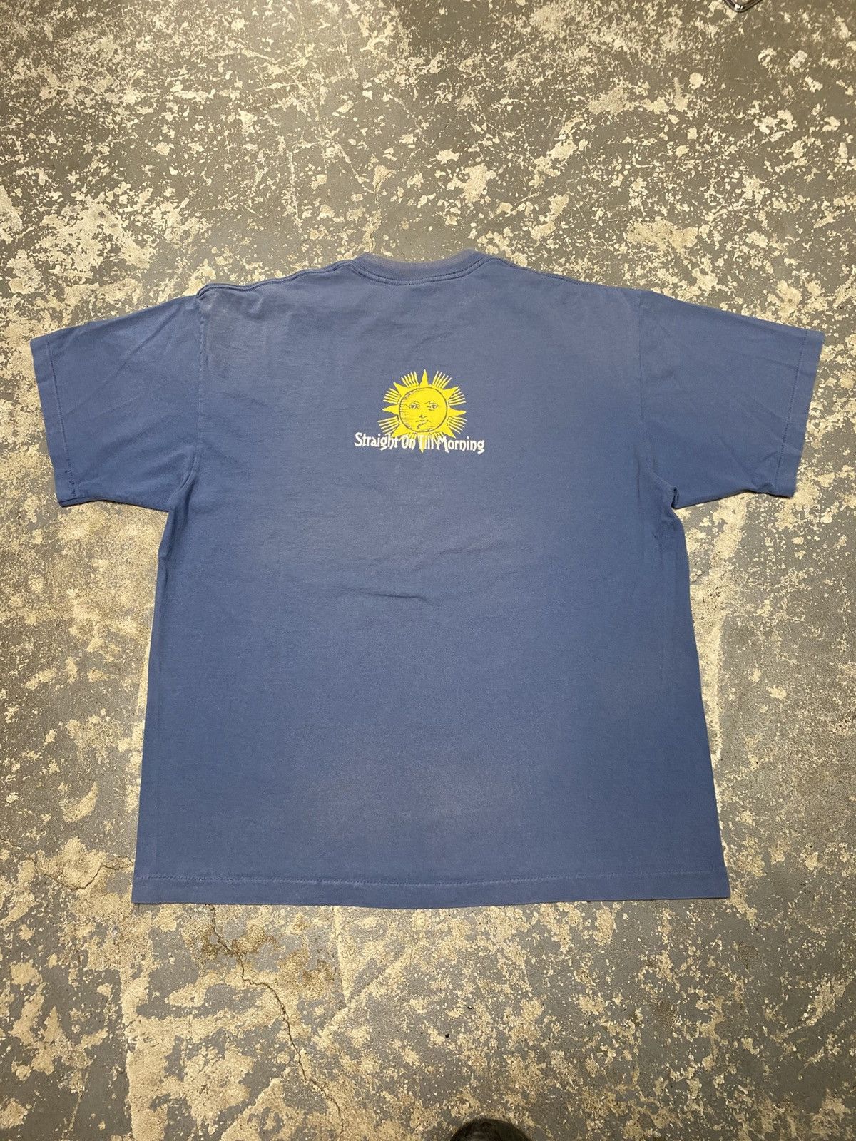 Japanese Brand × Vintage Vintage Blue Travelers Cat Straight On Till Morning Tshirt Size US XL / EU 56 / 4 - 6 Thumbnail