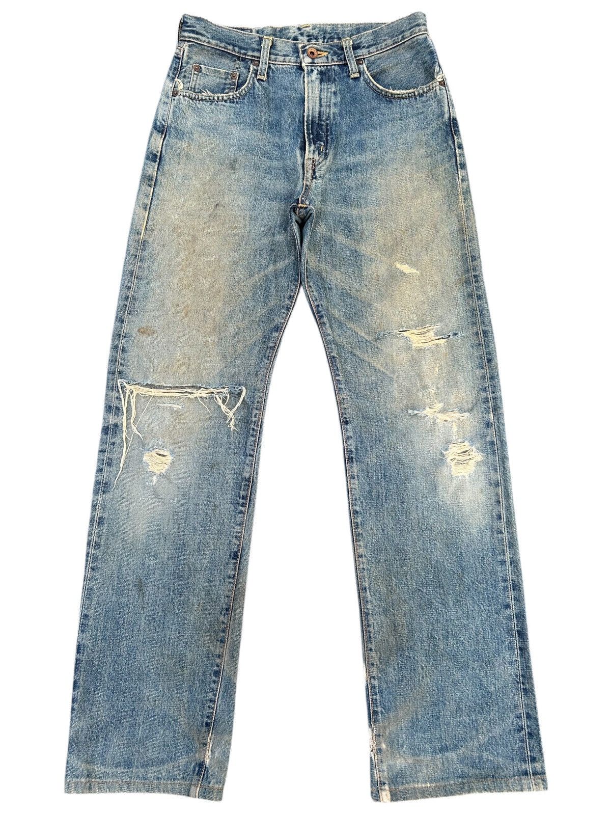 Kapital Thrashed Vintage Edwin 505XX Selvedge Distressed Denim Jeans Size US 29 - 1 Thumbnail