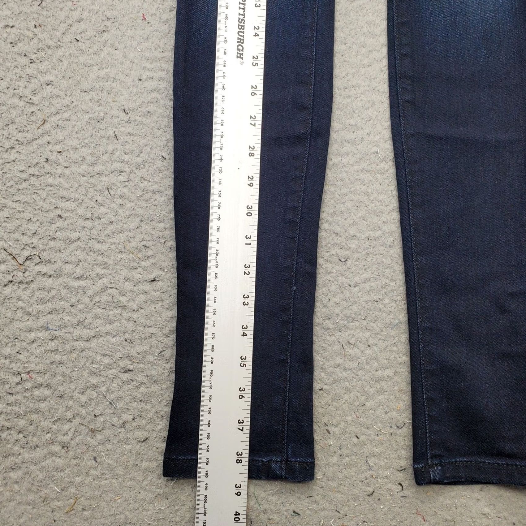 Vintage Joe's Jeans Womens 25 Blue Denim Ultra-Slim Stretch Dark Wash Faded Whiskered Jeans Size 42" / US 20 - 3 Thumbnail