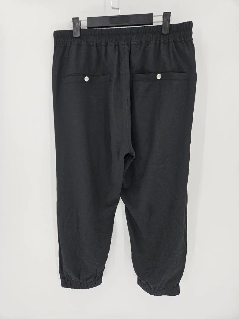 Rick Owens rick owens size 12 SS23 black silk-blend cropped pants Size US 28 / EU 44 - 2 Thumbnail