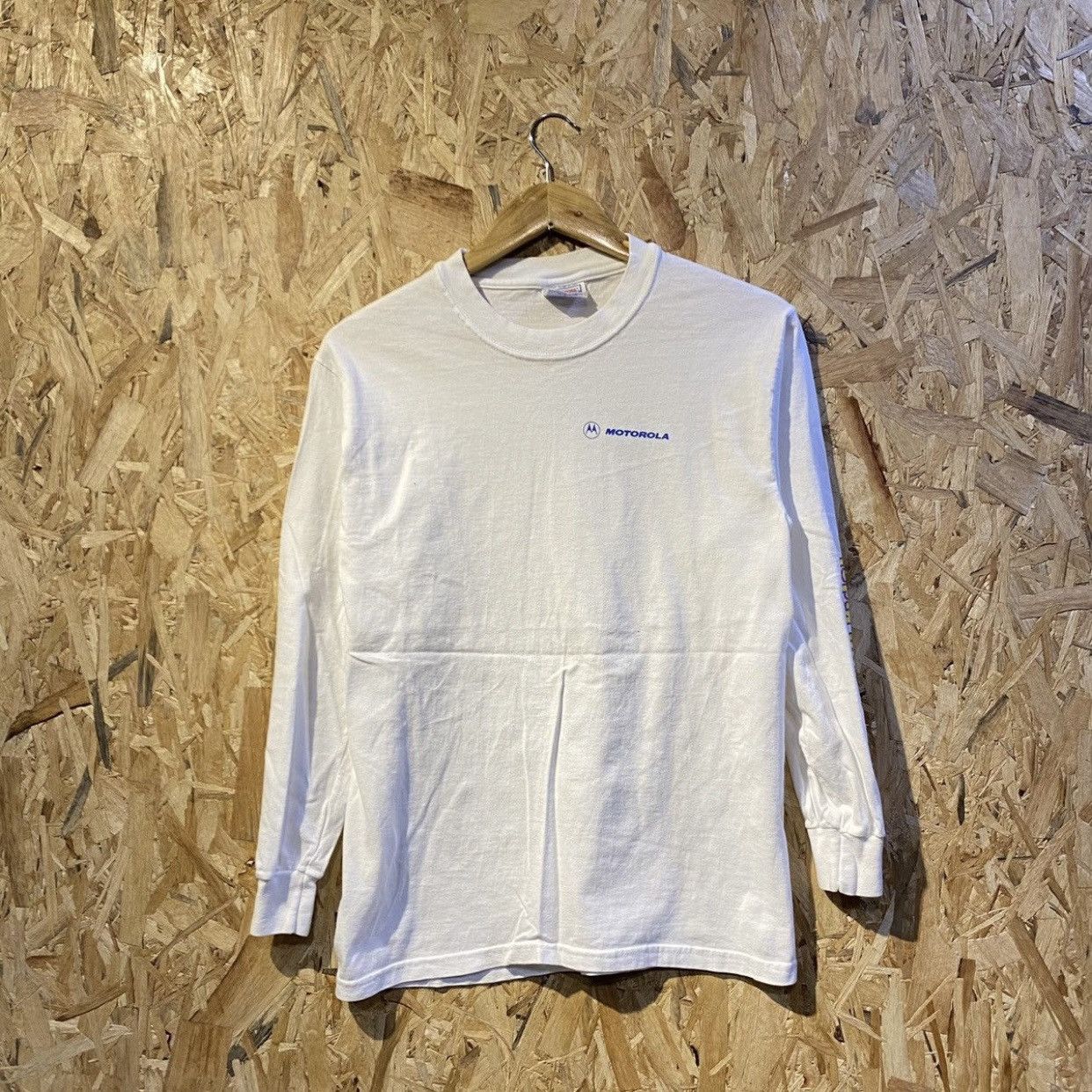 Motorola × Vintage Vintage 90s Motorola Surf Design Long Sleeve Shirt/ S Size US S / EU 44-46 / 1 - 2 Thumbnail