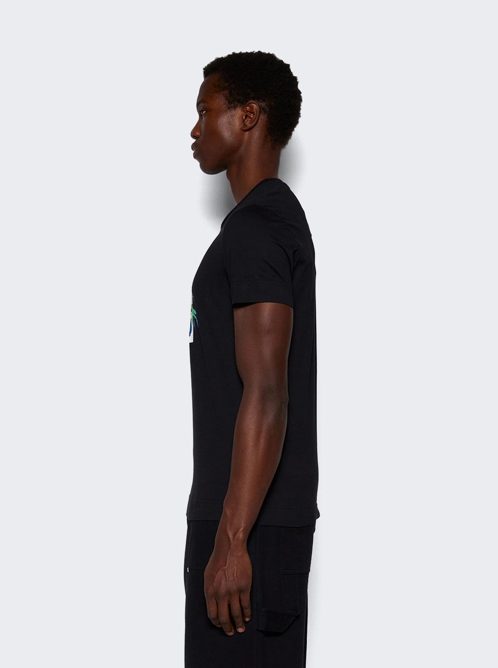 Givenchy o1mle0326 Slim Fit Logo Tee Shirt in Black Size US XXL / EU 58 / 5 - 4 Thumbnail