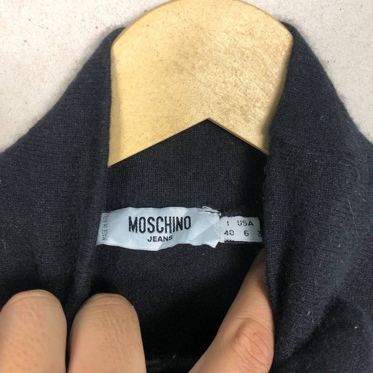 Moschino Moschino Jeans Turtleneck Roses Black Long Sleeve Tshirt Size S / US 4 / IT 40 - 5 Thumbnail
