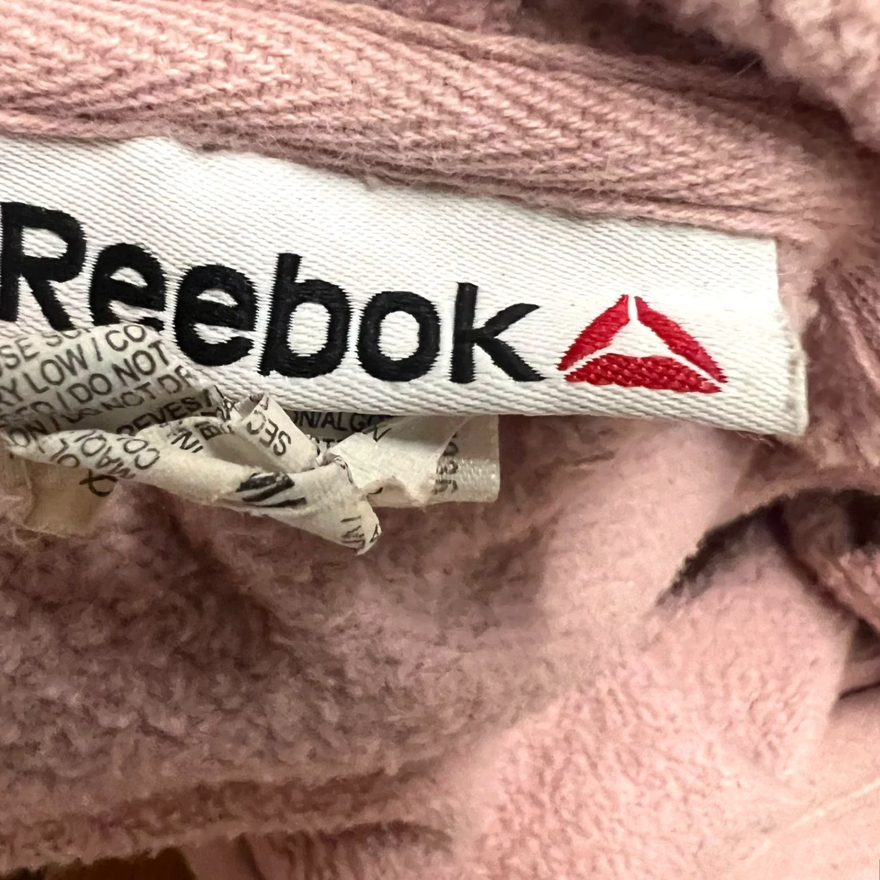 Reebok VTG Reebok Logo Hooded Sweatshirt Womens M Pink Shirt Women M Pink Hooded Sweatshirt Logo Reebok 90s Retro Sports Activewear"} Size M / US 6-8 / IT 42-44 - 7 Thumbnail